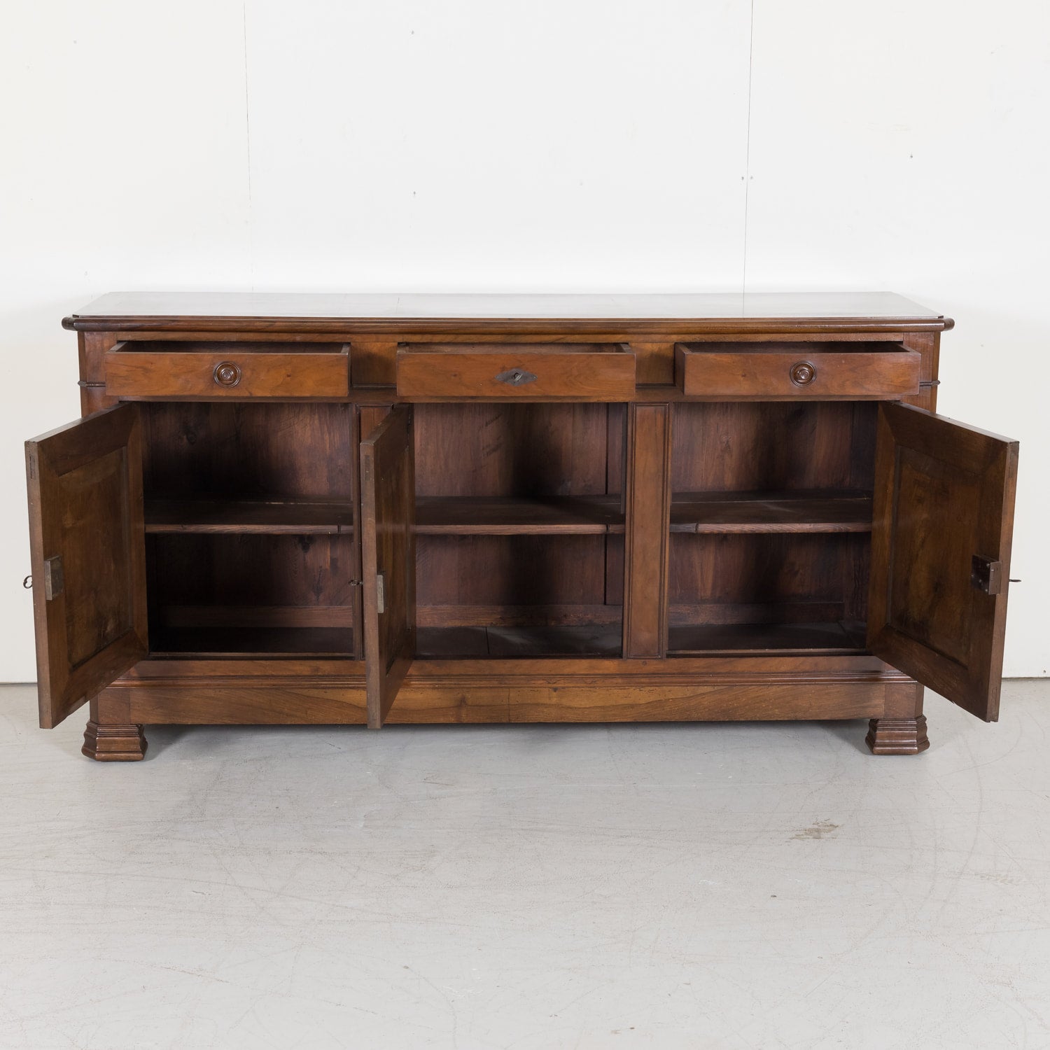 SOLD French Louis Philippe Enfilade Buffet made of Walnut from South of France