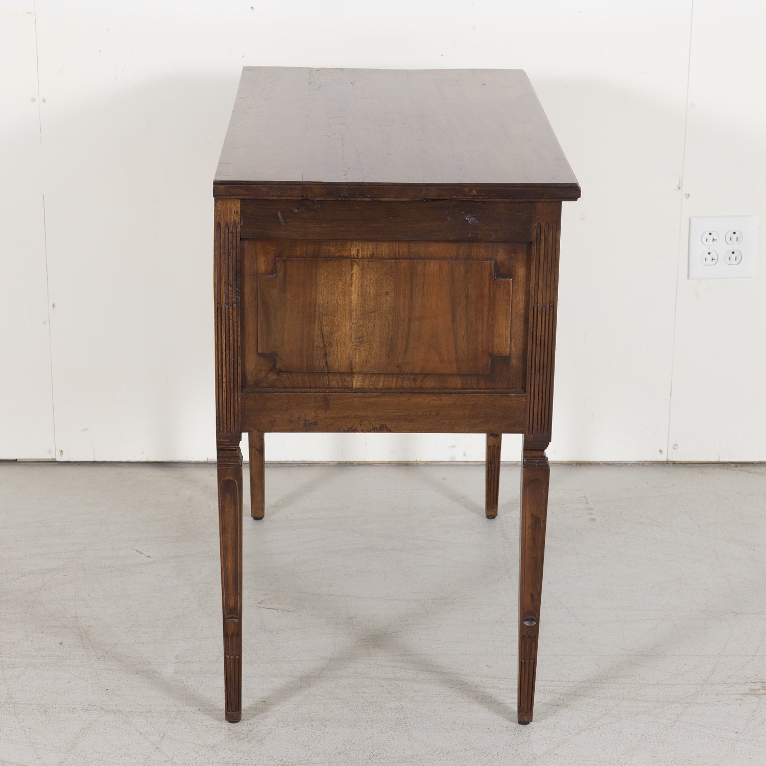 SOLD Louis XVI Petite Commode made of Solid Walnut with Bronze Hardware from South of France