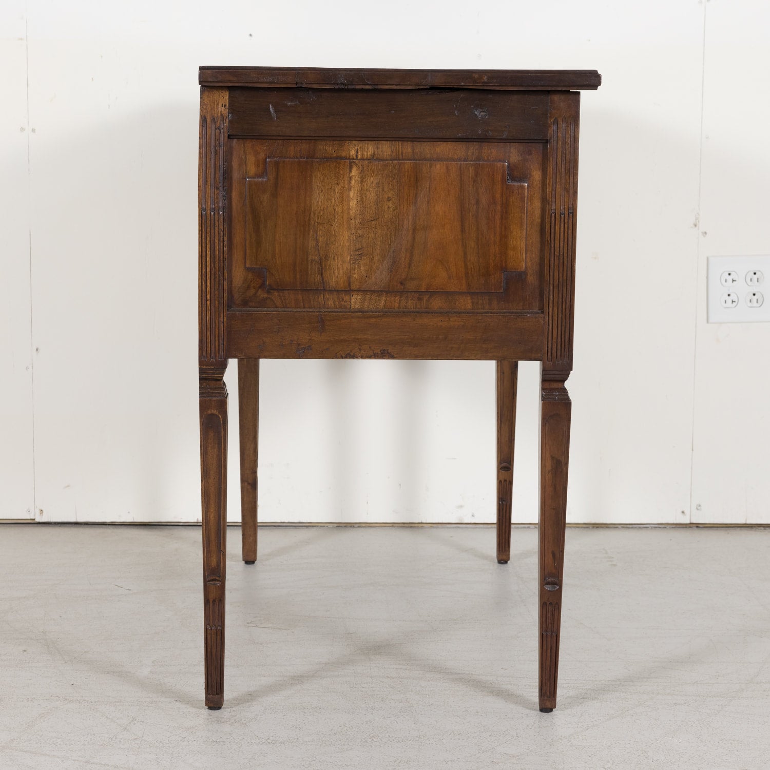 SOLD Louis XVI Petite Commode made of Solid Walnut with Bronze Hardware from South of France