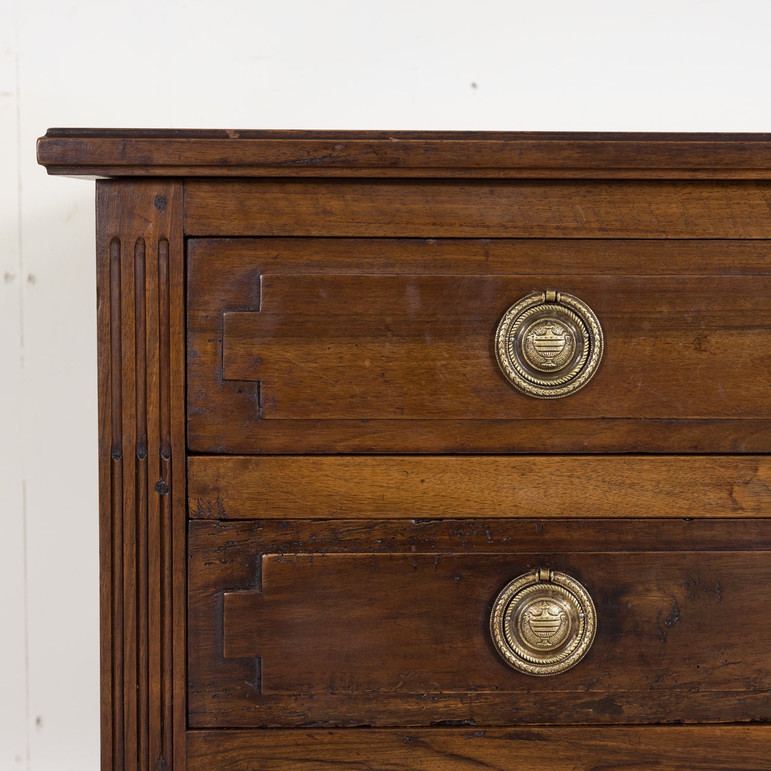 SOLD Louis XVI Petite Commode made of Solid Walnut with Bronze Hardware from South of France