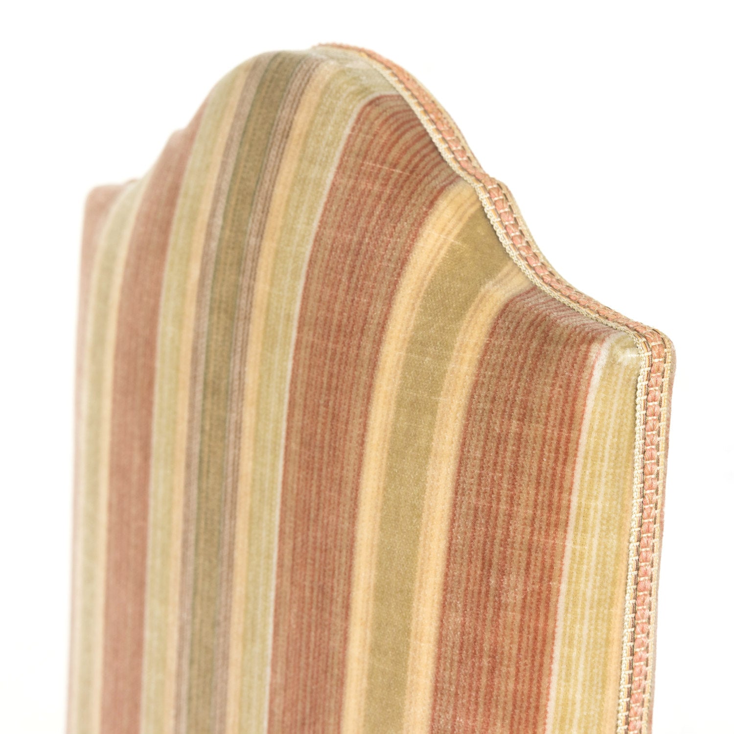 Set of Six Louis XIV Style Carved Walnut High Back Dining Side Chairs