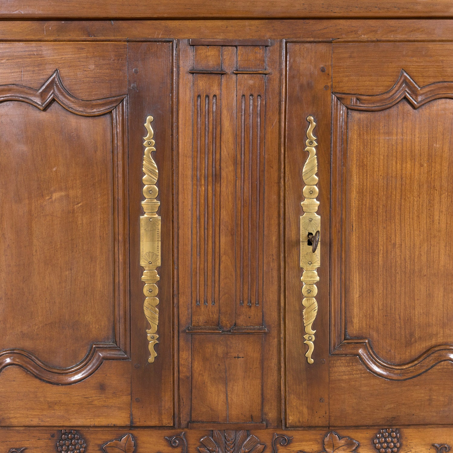 Mid-19th Century French Provincial Louis XV Style Cherry Buffet Nantais