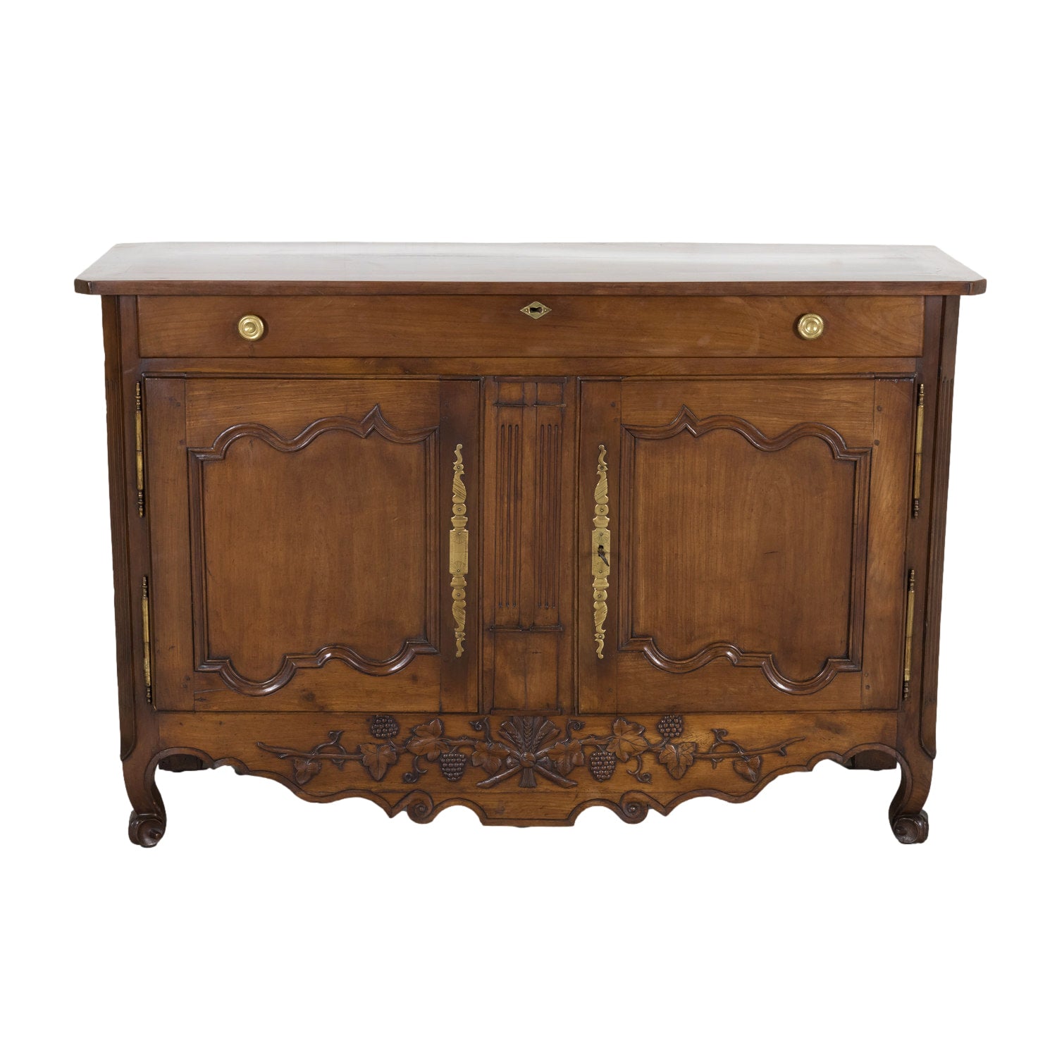 Mid-19th Century French Provincial Louis XV Style Cherry Buffet Nantais