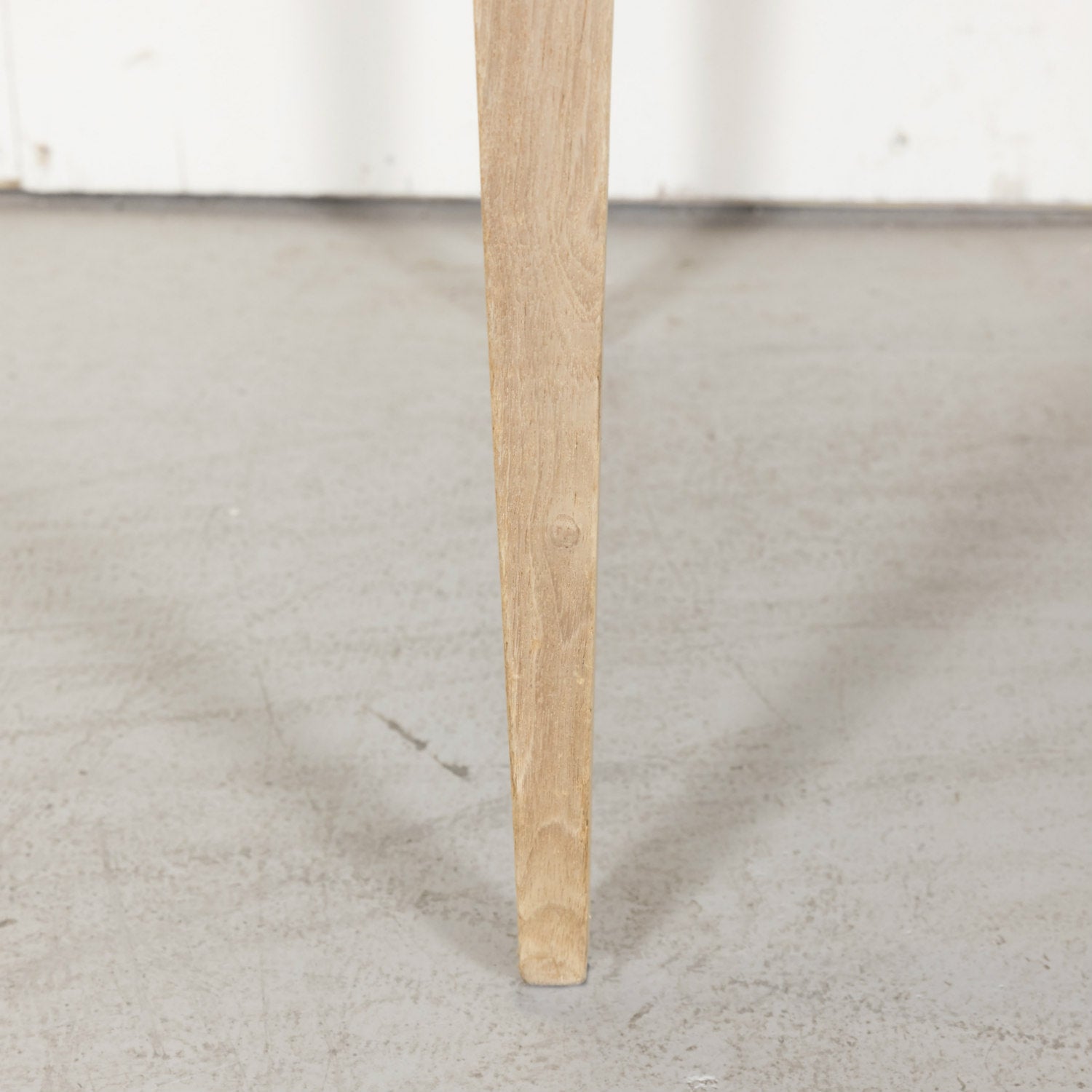 19th Century French Louis XVI Style Bleached Commode Sauteuse with Carrara Marble Top