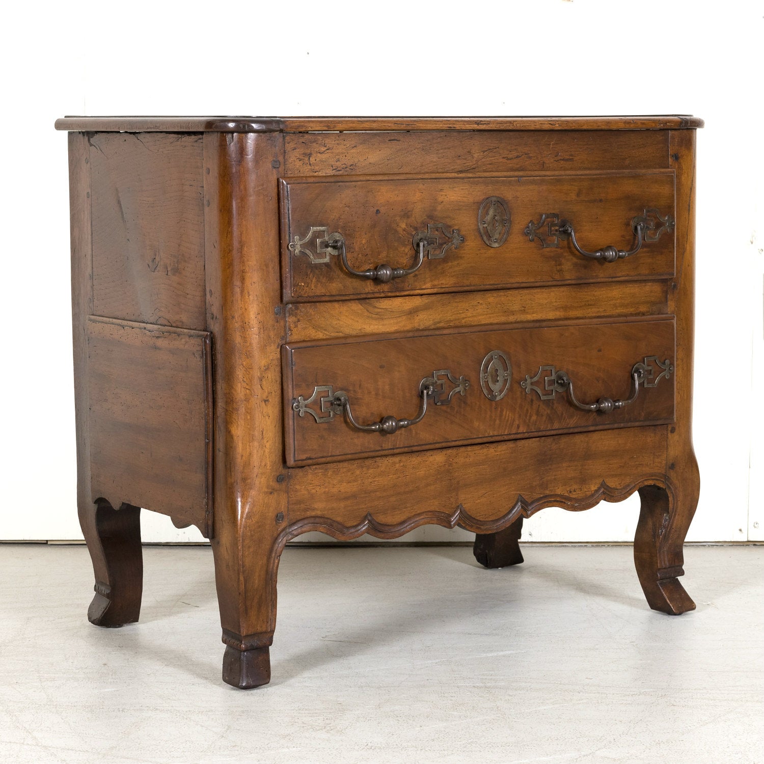 Mid-18th Century Louis XV Period Petite Walnut Commode
