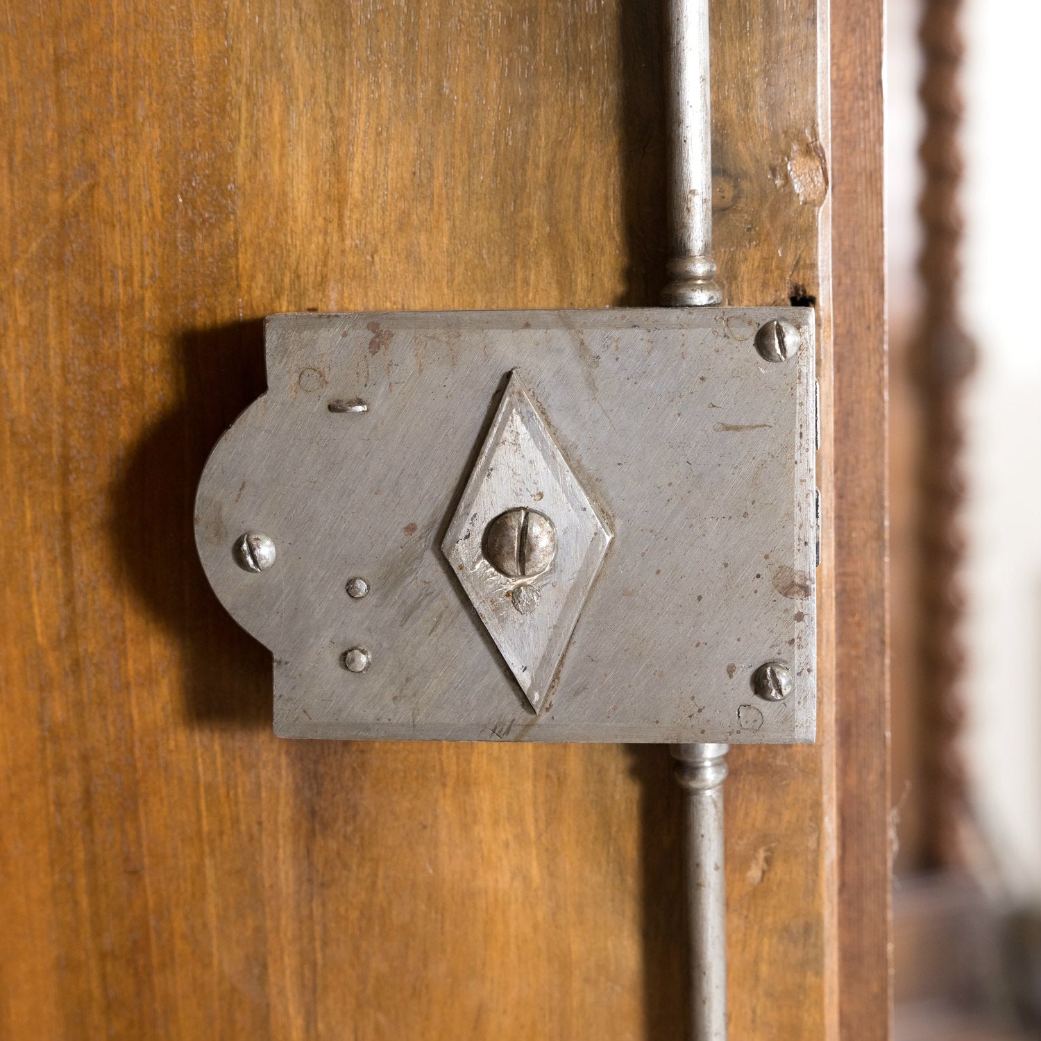 19th Century French Restauration Period Solid Walnut Lyonnaise Armoire with Fruitwood Marquetry