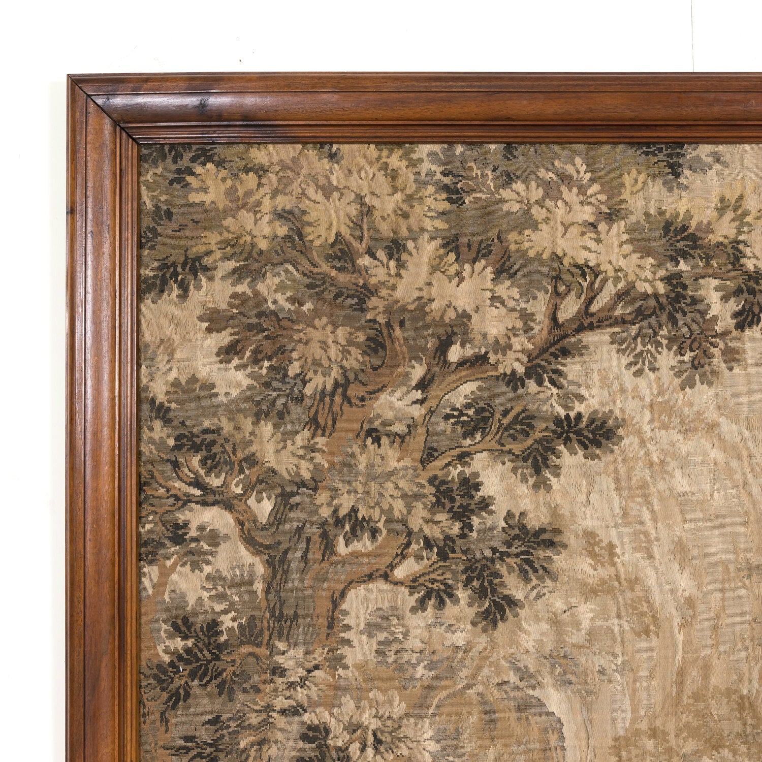 Large 20th Century Framed French Hunting Scene Tapestry