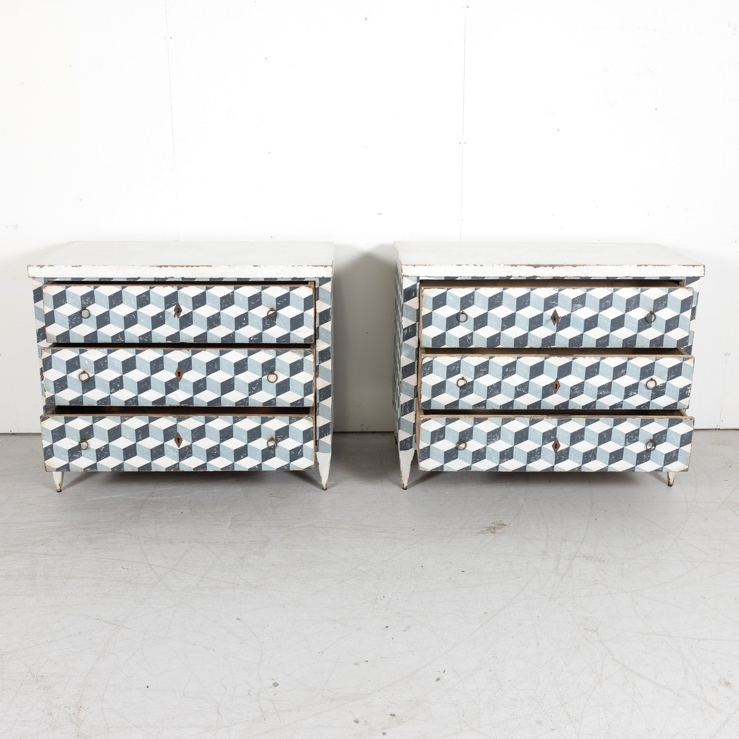 Late 19th Century French Louis XVI Style Painted Commode