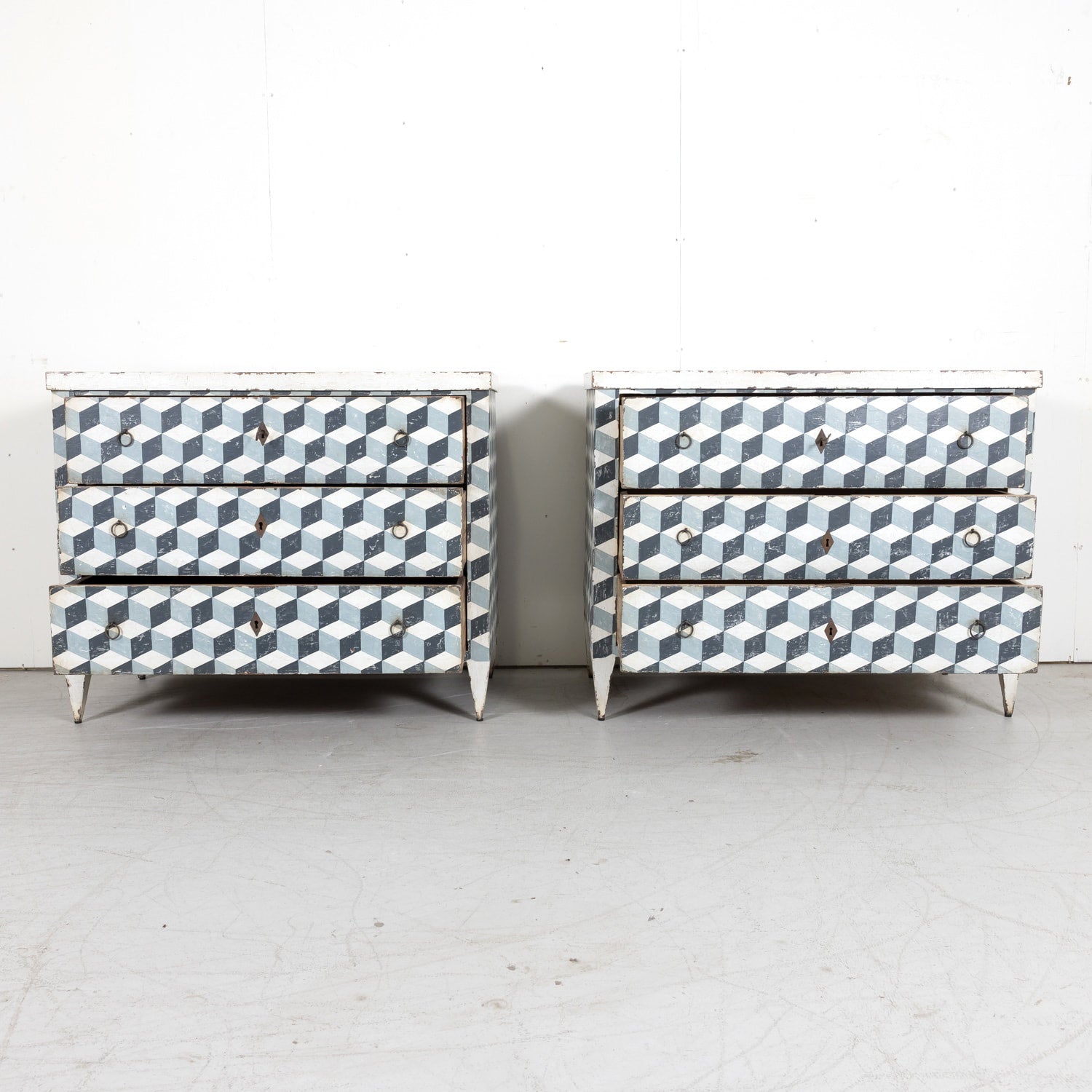 Late 19th Century French Louis XVI Style Painted Commode