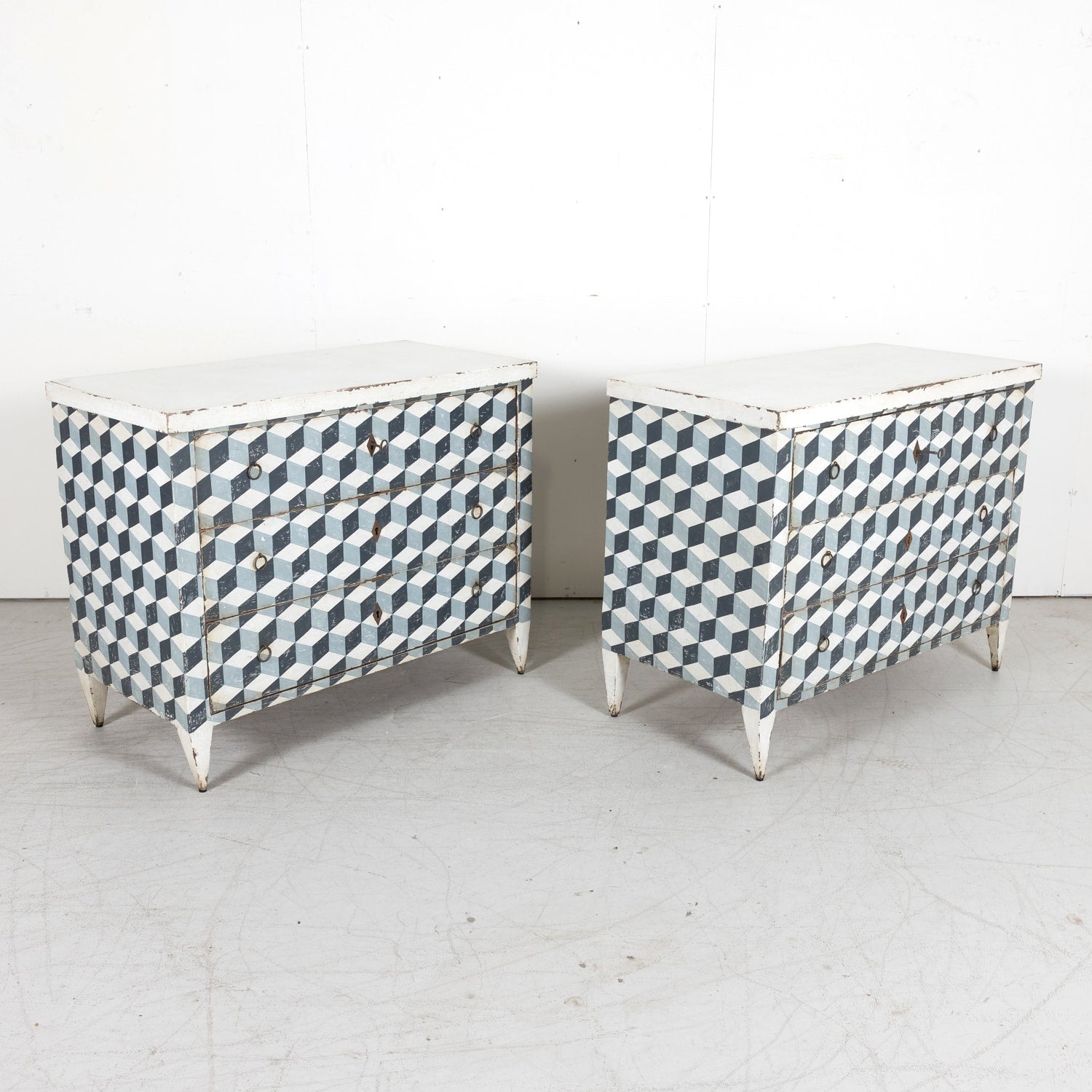 Late 19th Century French Louis XVI Style Painted Commode