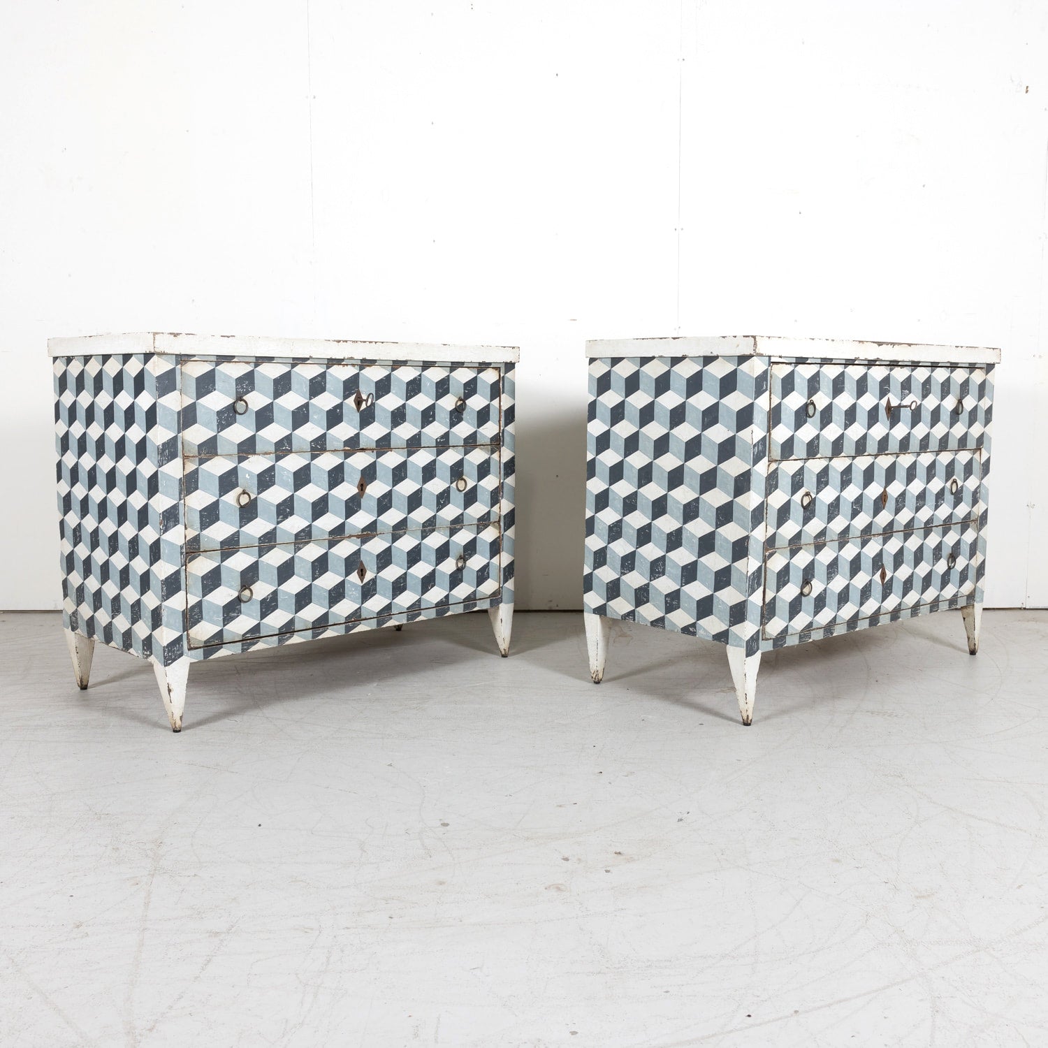 Late 19th Century French Louis XVI Style Painted Commode