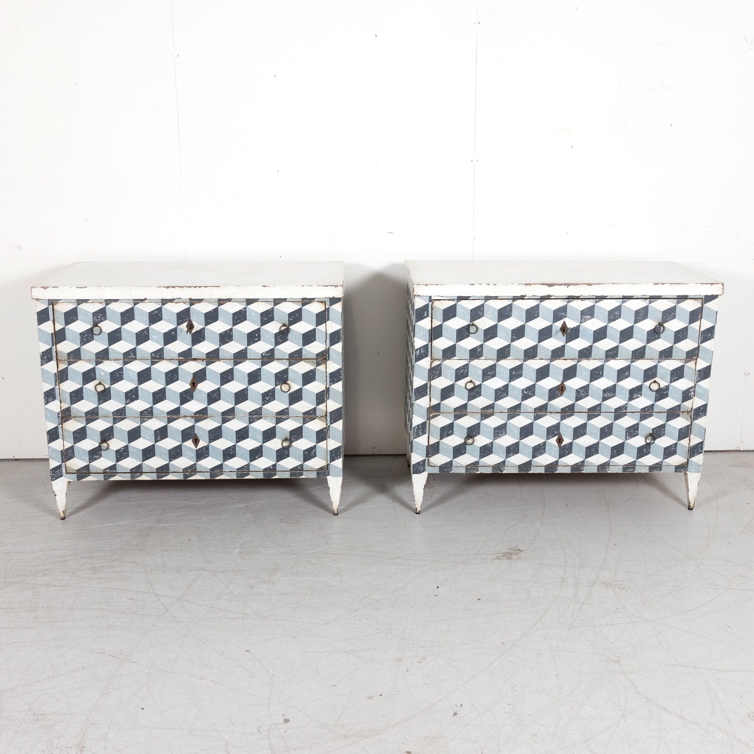 Late 19th Century French Louis XVI Style Painted Commode