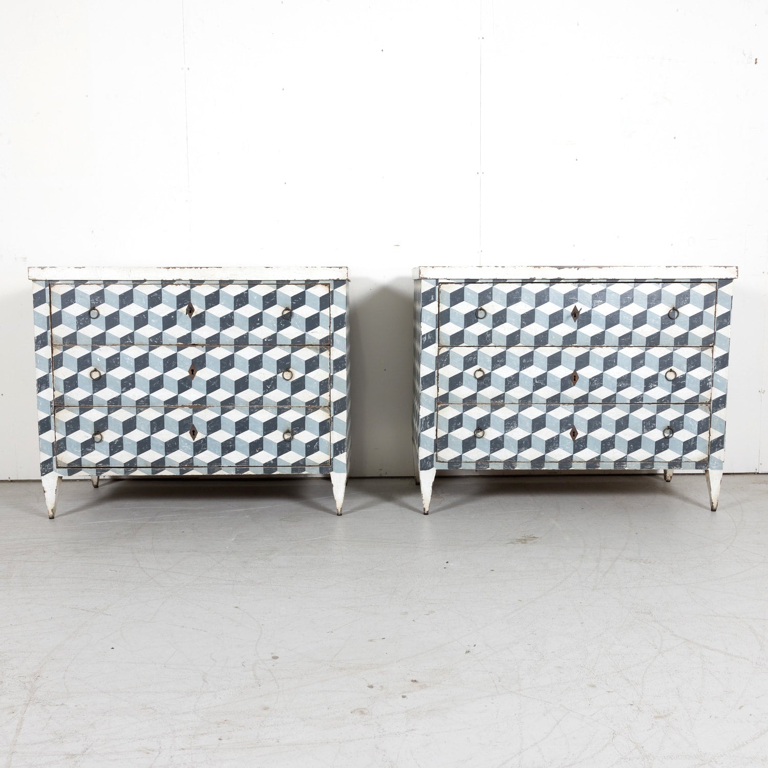 Late 19th Century French Louis XVI Style Painted Commode