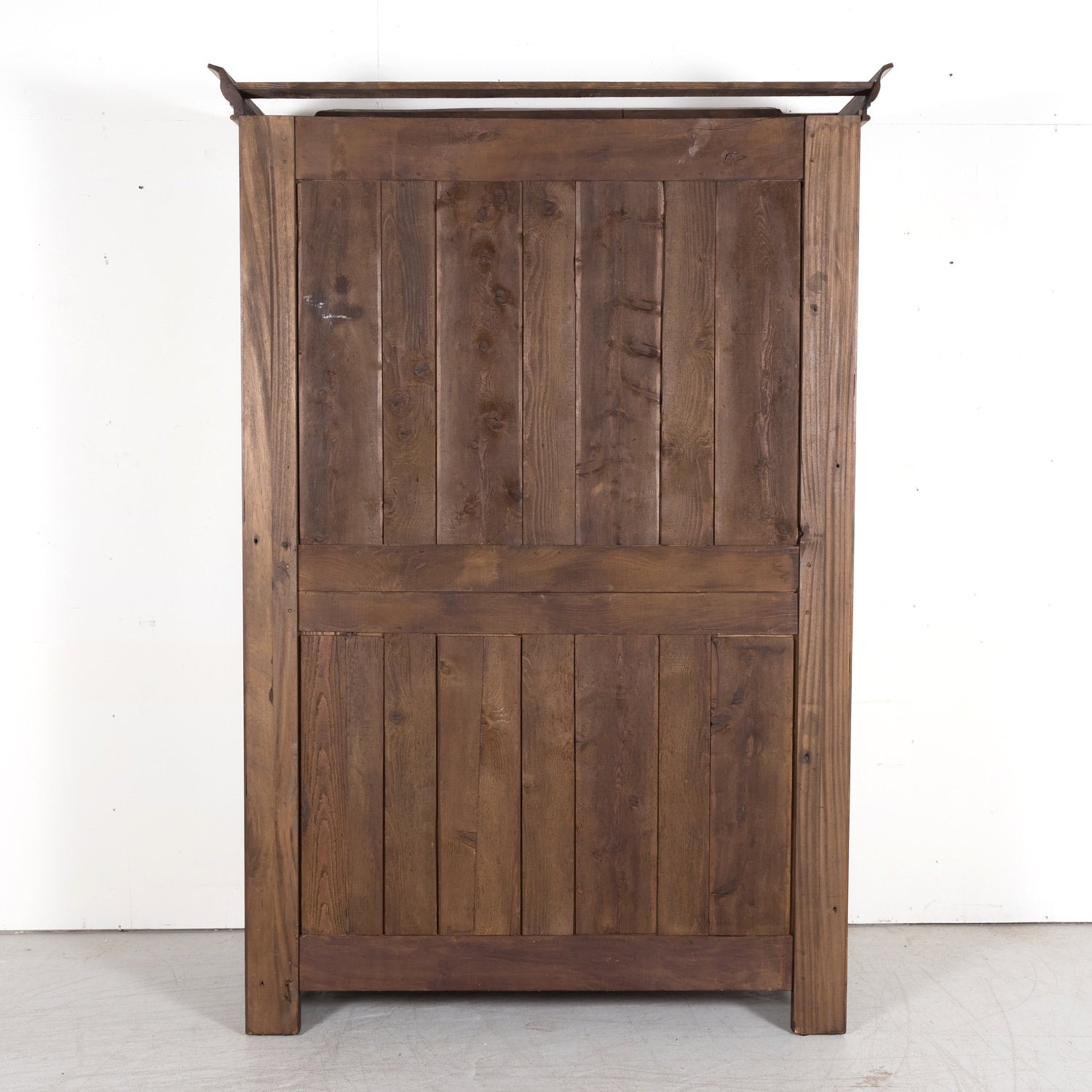 19th Century French Empire Style Solid Walnut Bibliotheque or Bookcase