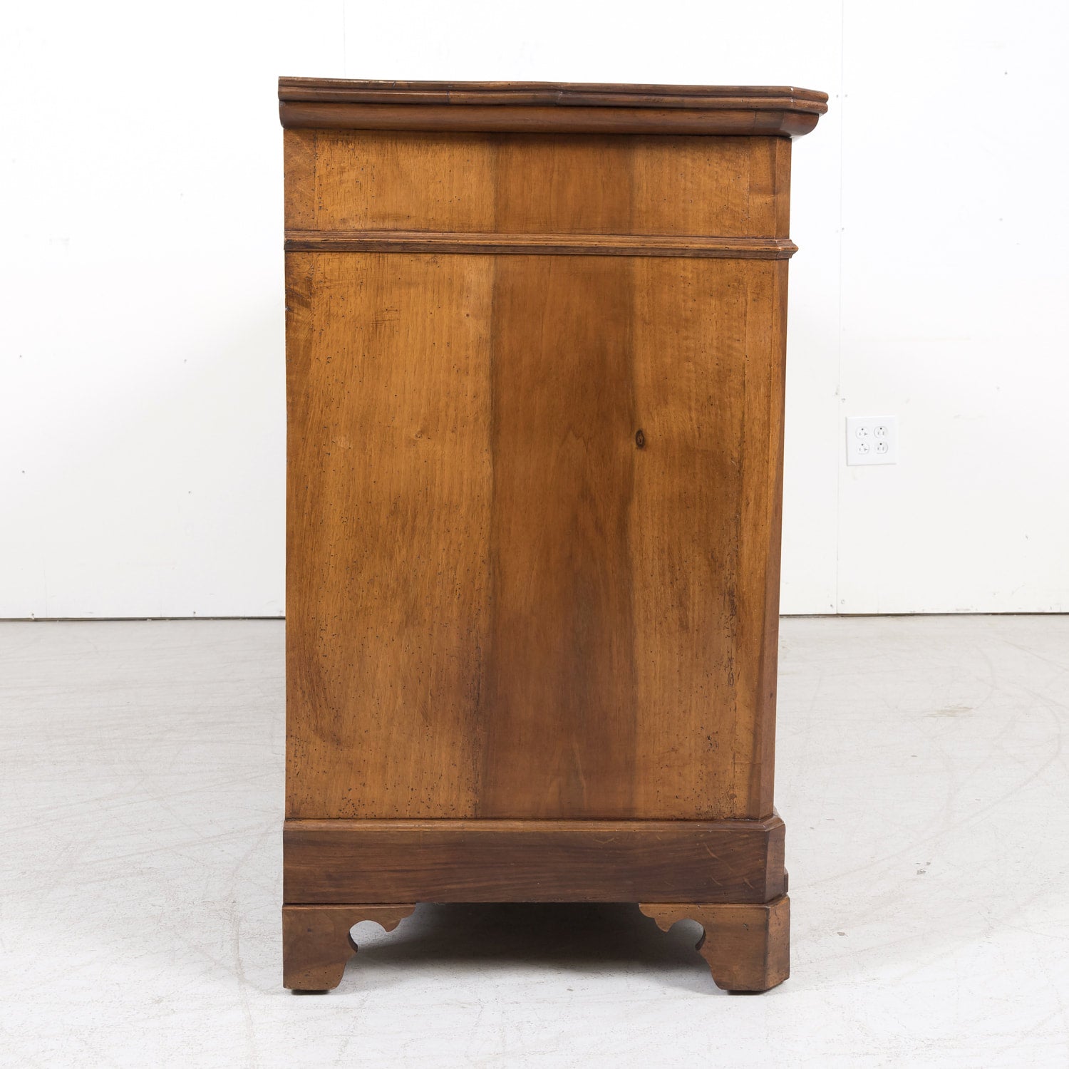 19th Century French Louis Philippe Period Four-Door Walnut Enfilade Buffet
