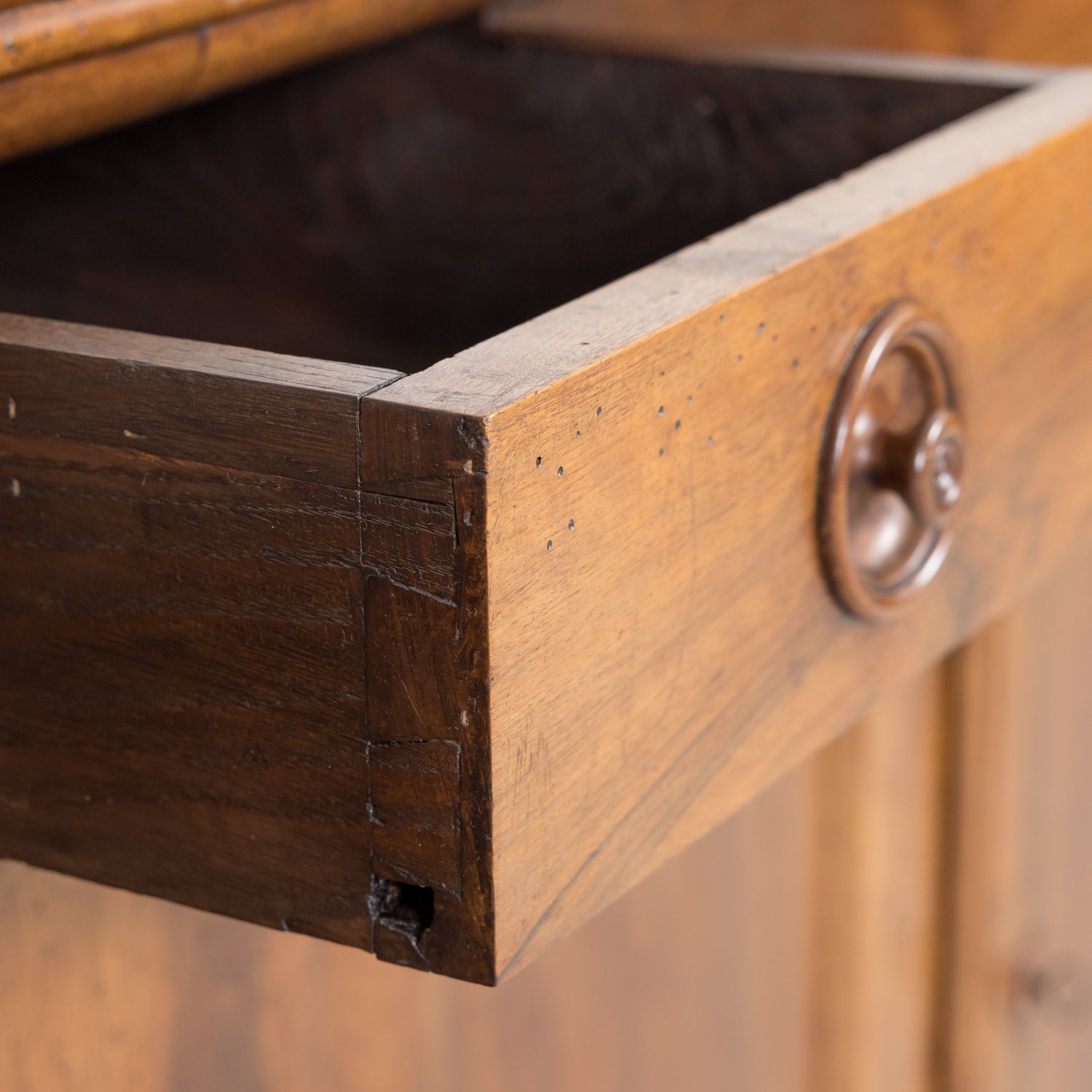 19th Century French Louis Philippe Period Four-Door Walnut Enfilade Buffet