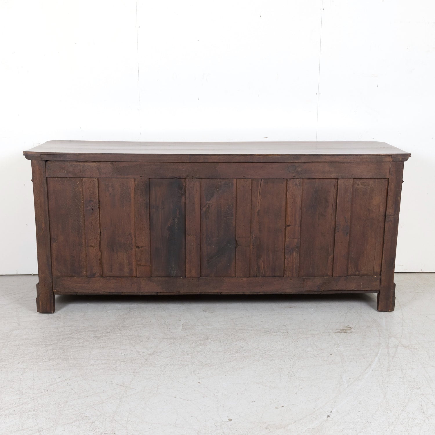 19th Century French Louis Philippe Period Four-Door Walnut Enfilade Buffet