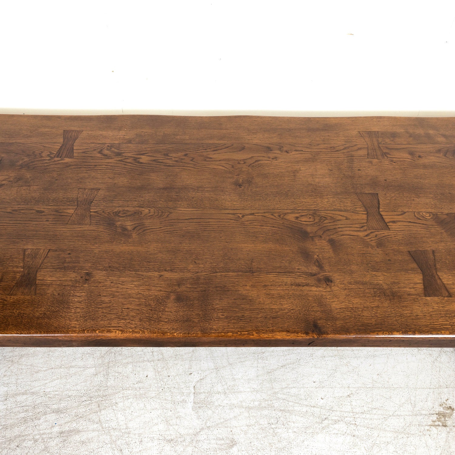 19th Century French Oak Monastery Trestle Table from Normandy