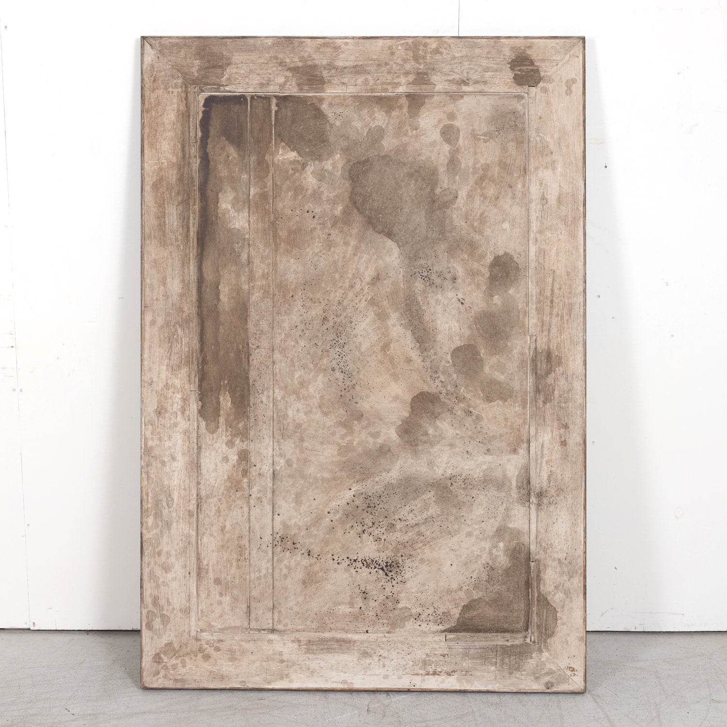 Large Spanish Hand-Painted Metal Mirror