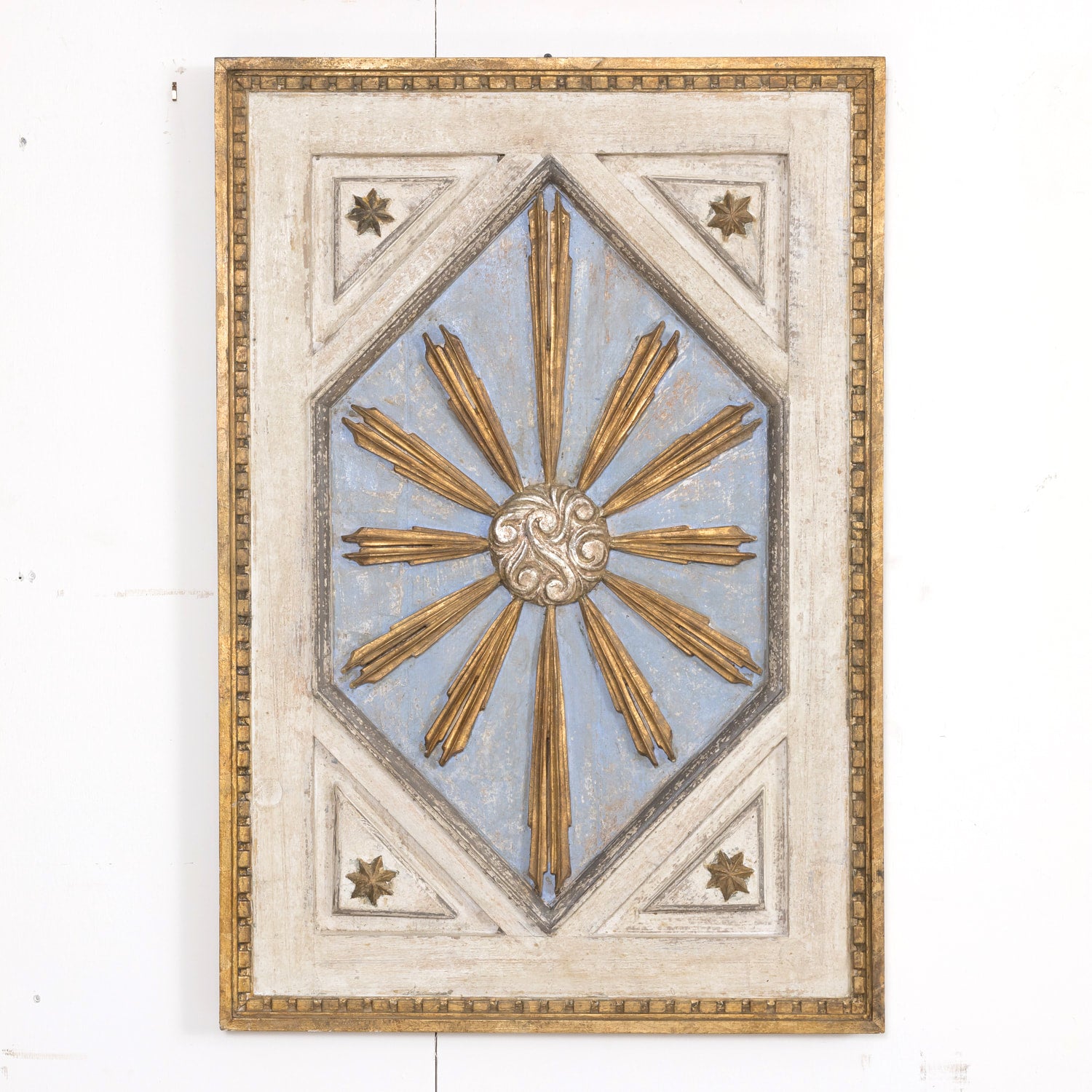 Italian Framed Giltwood Sunburst Panel