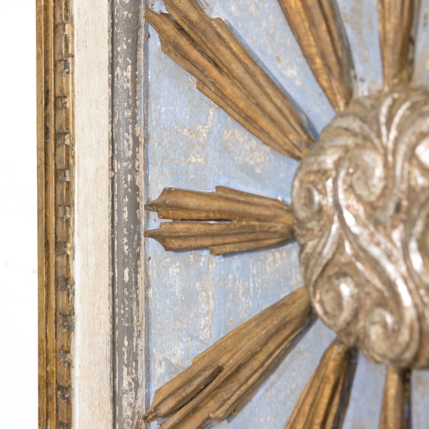 Italian Framed Giltwood Sunburst Panel