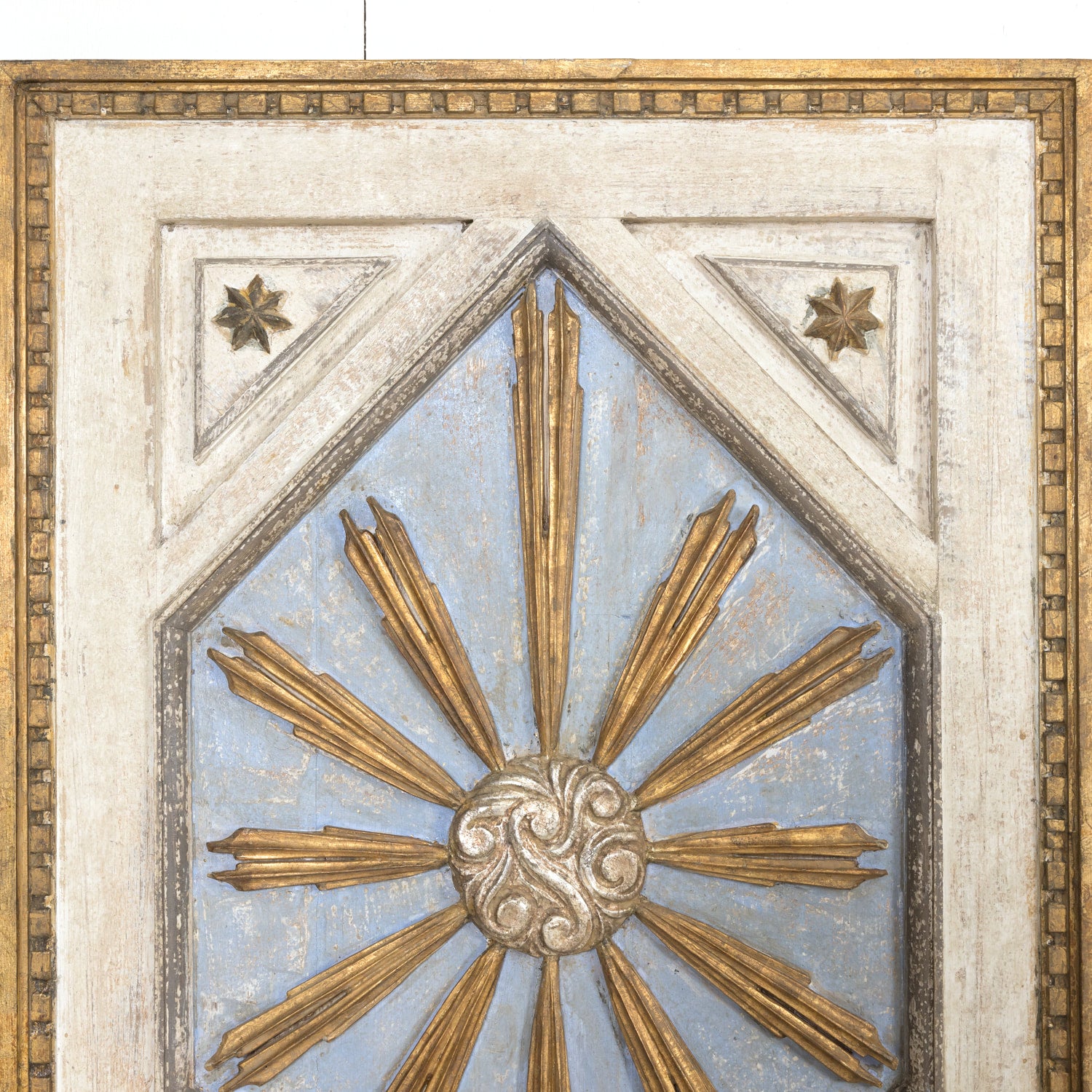 Italian Framed Giltwood Sunburst Panel