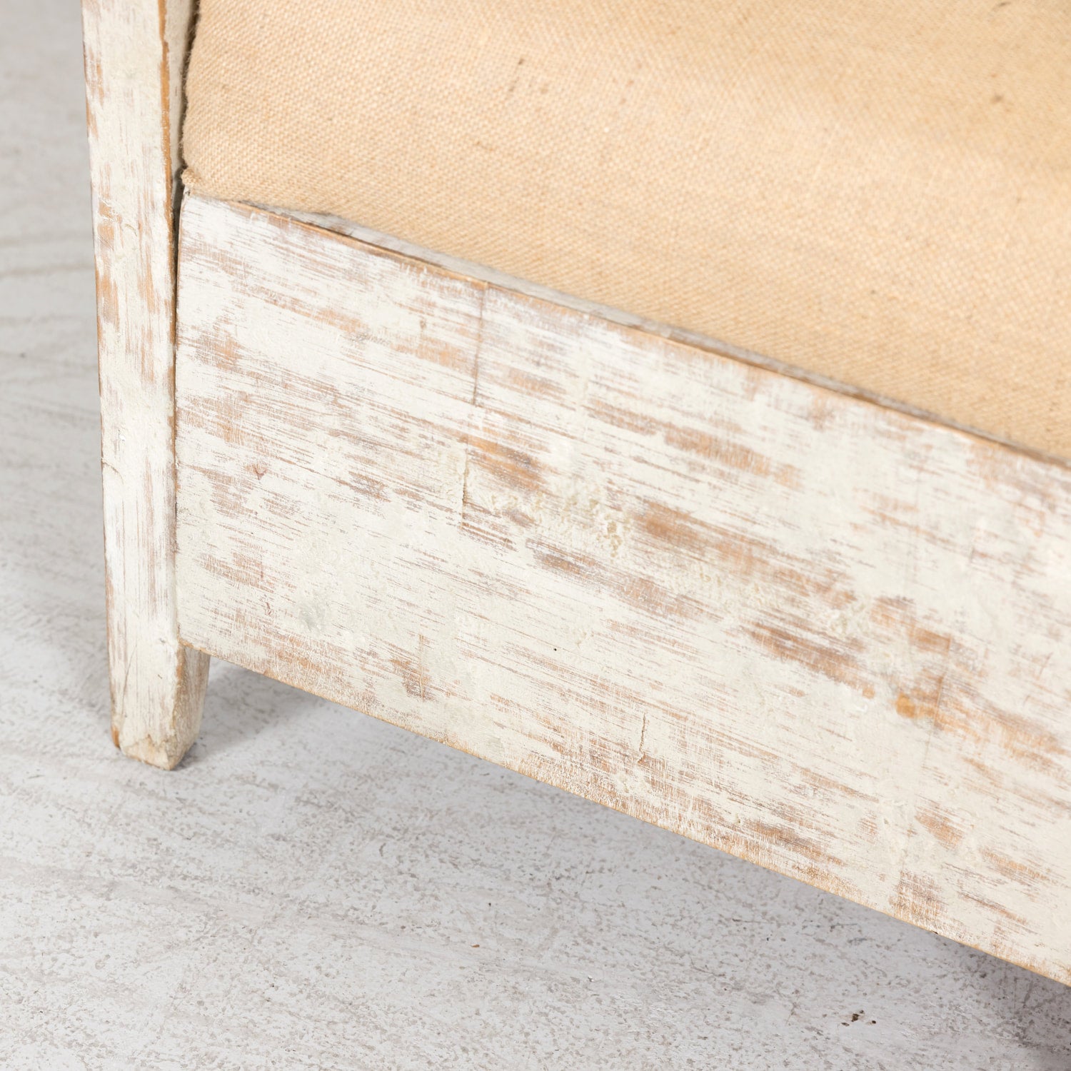 19th Century Painted Swedish Bench with Trundle Bed