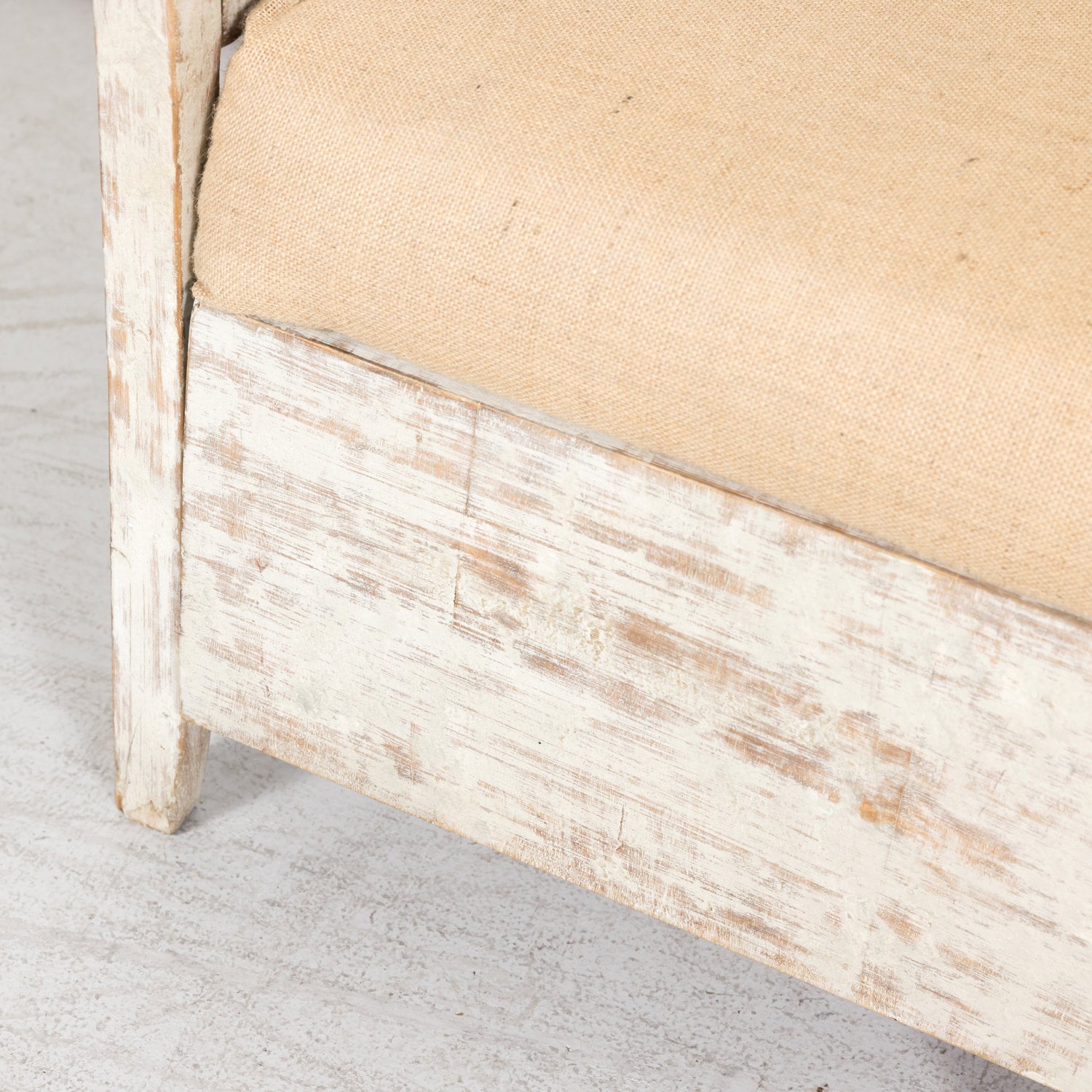 19th Century Painted Swedish Bench with Trundle Bed