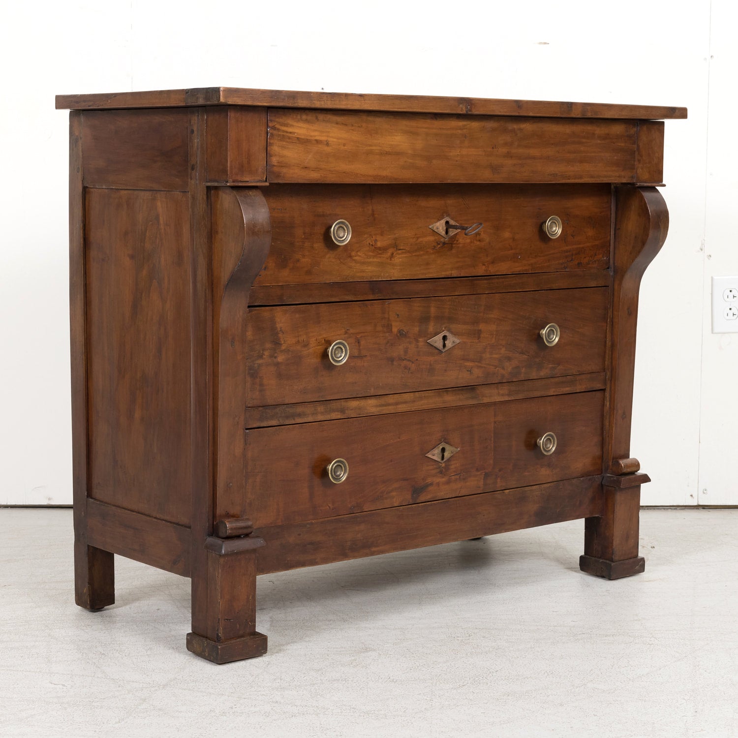 19th Century French Directoire Period Walnut Commode