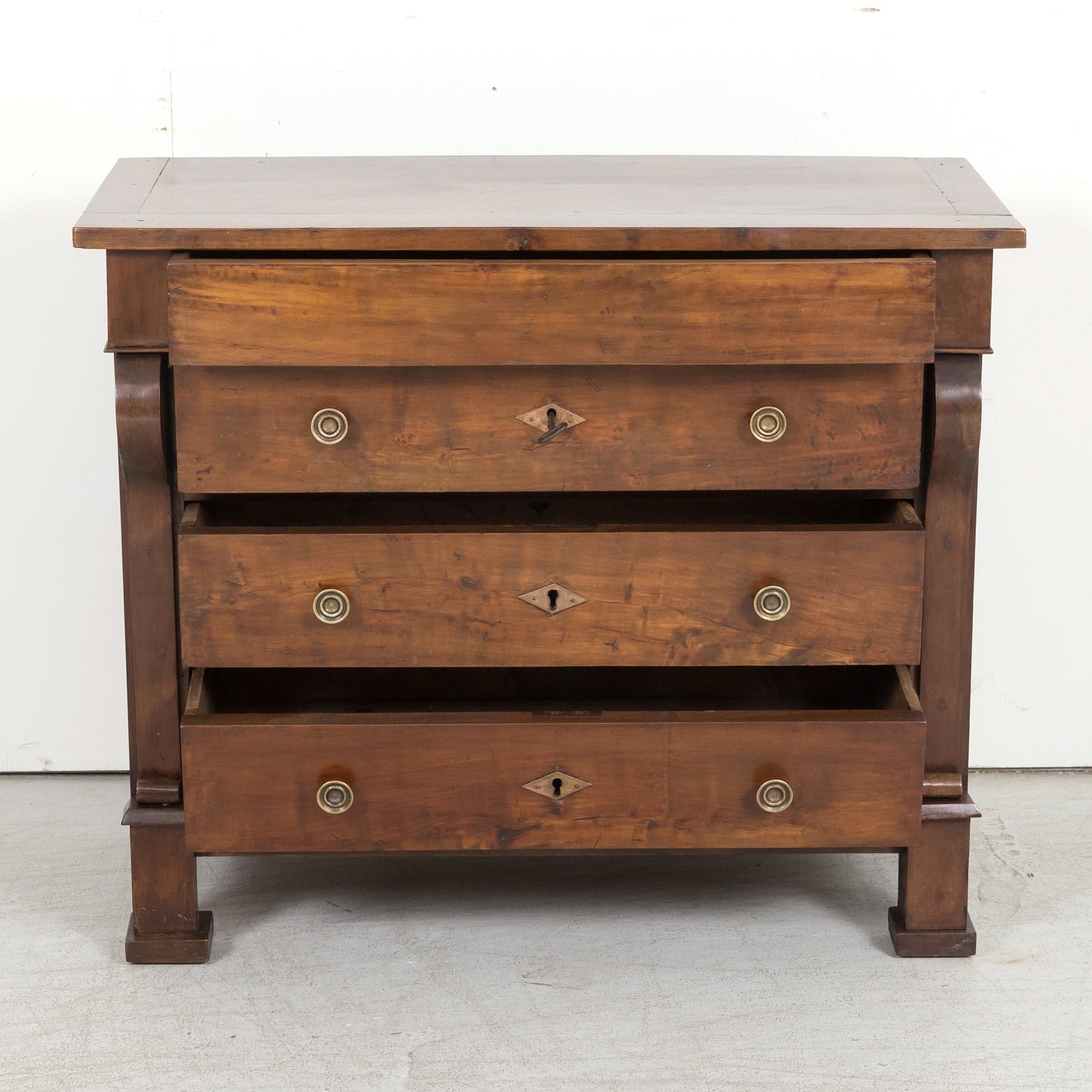 19th Century French Directoire Period Walnut Commode