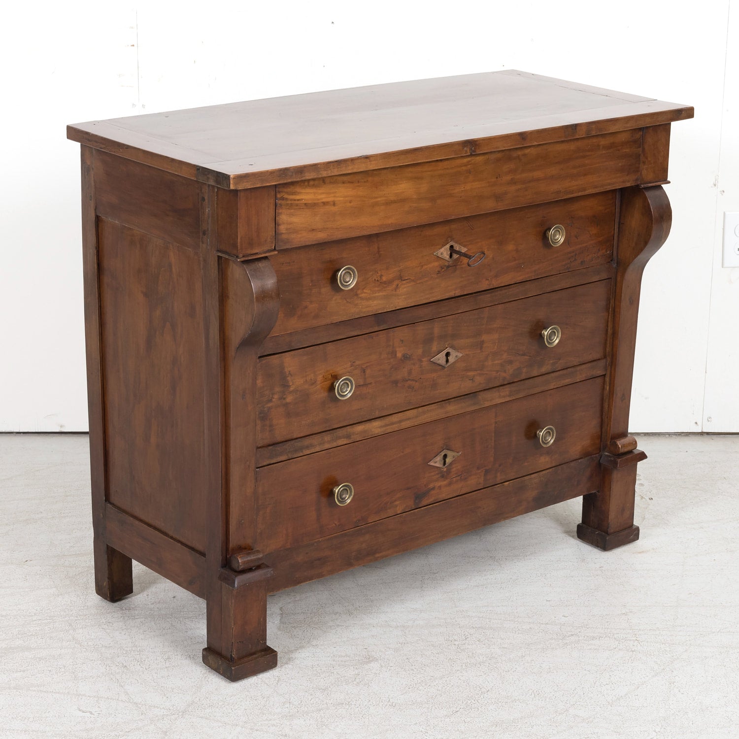 19th Century French Directoire Period Walnut Commode