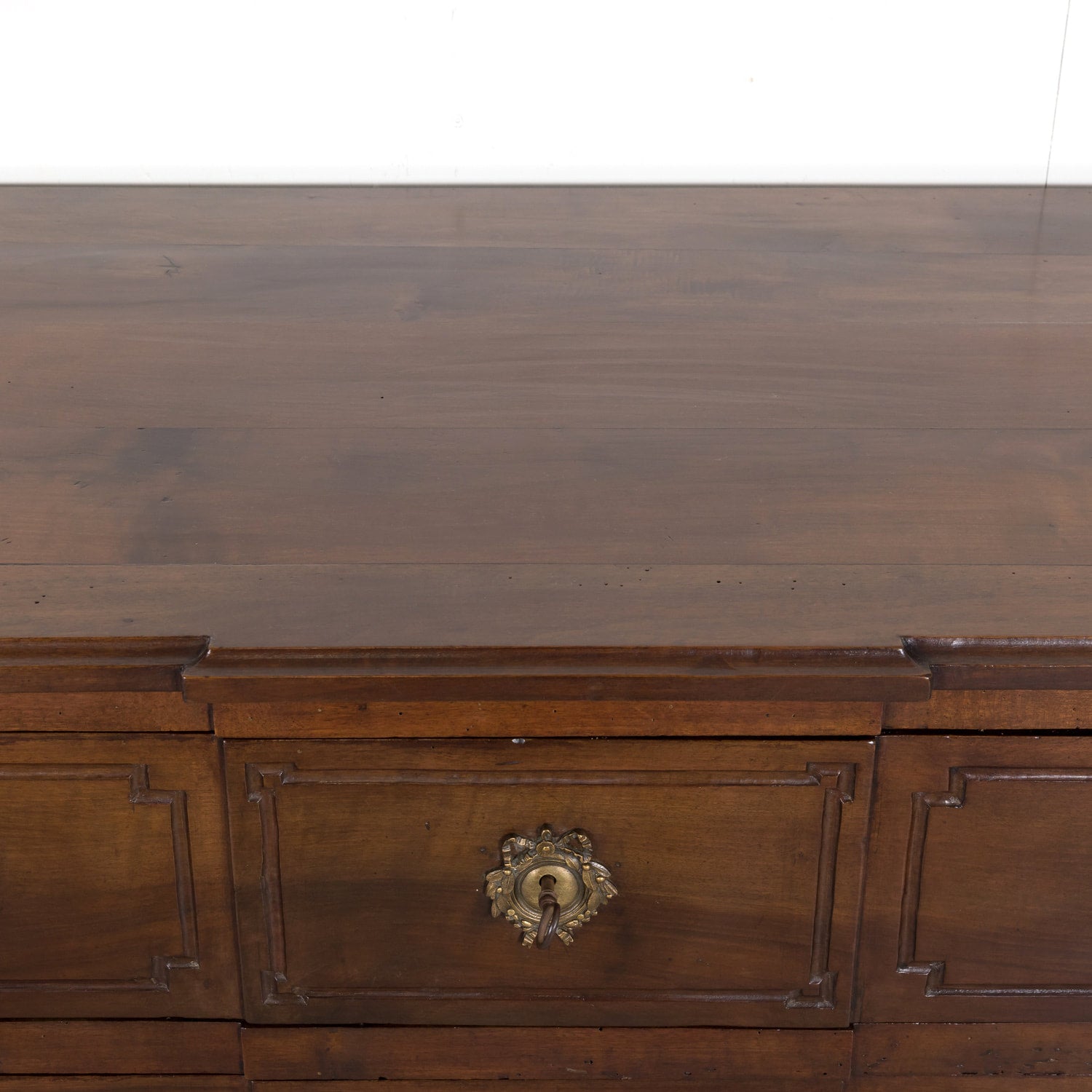 Early 19th French Century Louis XVI Style Solid Walnut Commode Sauteuse