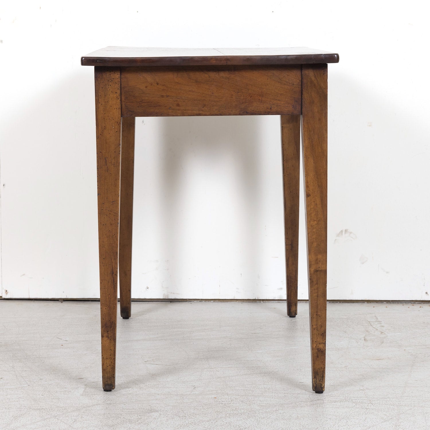 19th Century French Country Walnut Side Table or Work Table