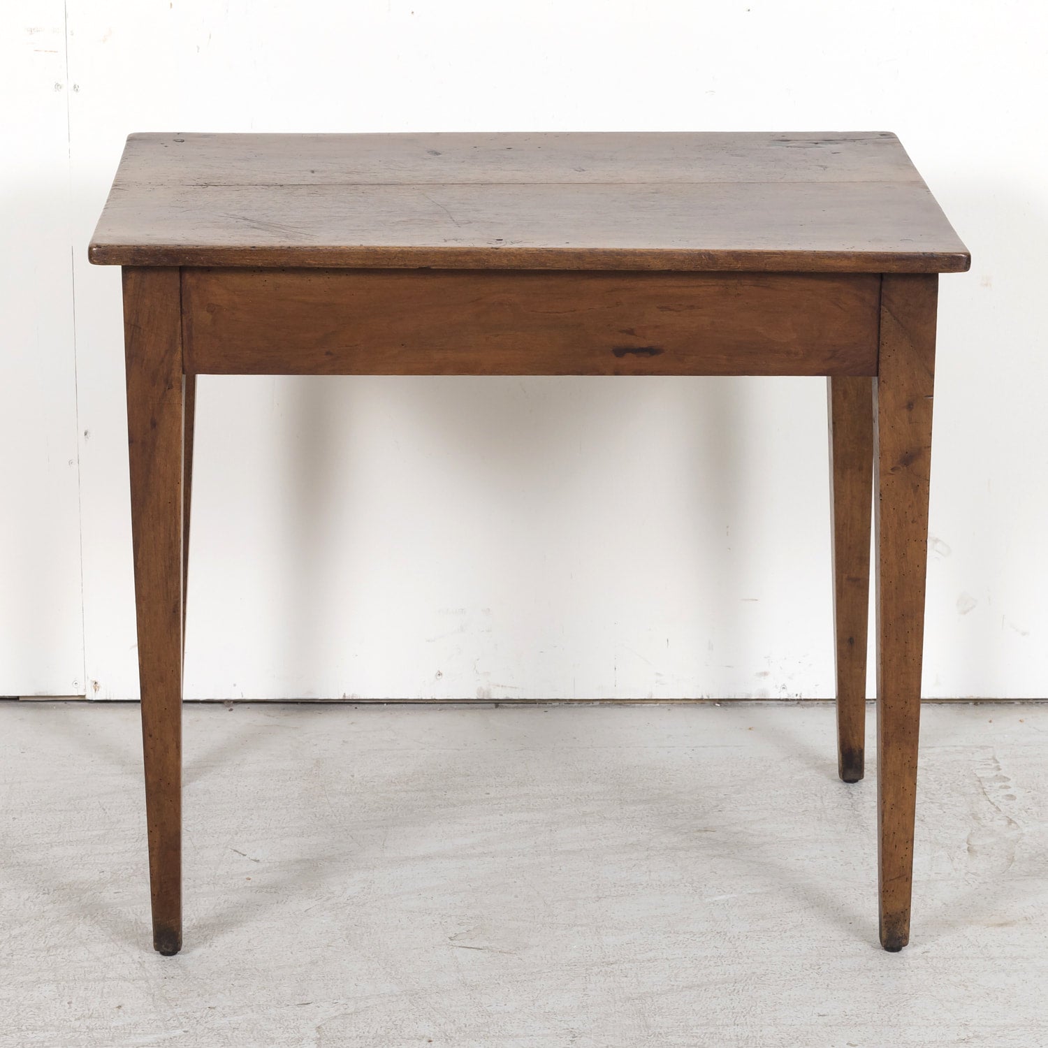 19th Century French Country Walnut Side Table or Work Table