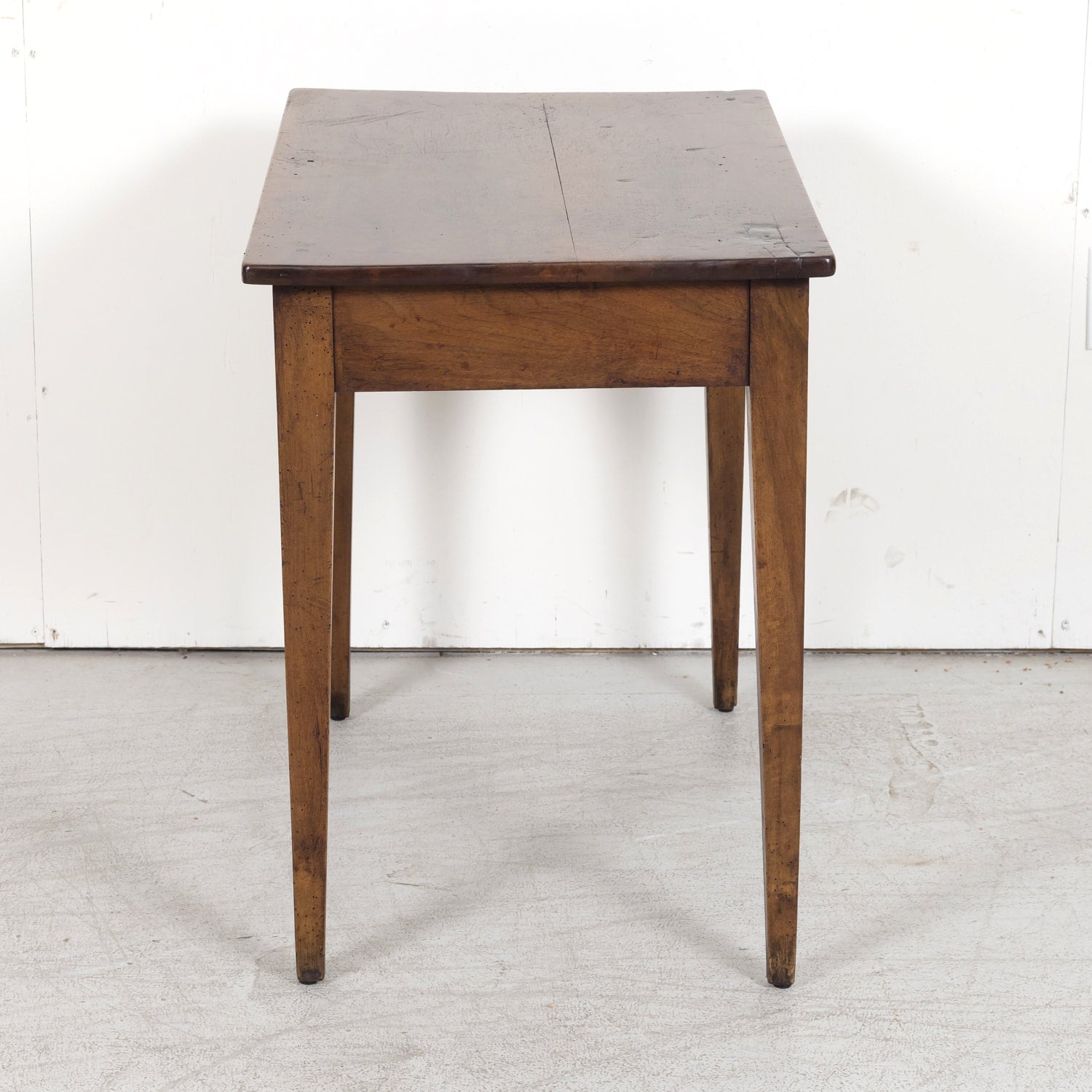 19th Century French Country Walnut Side Table or Work Table