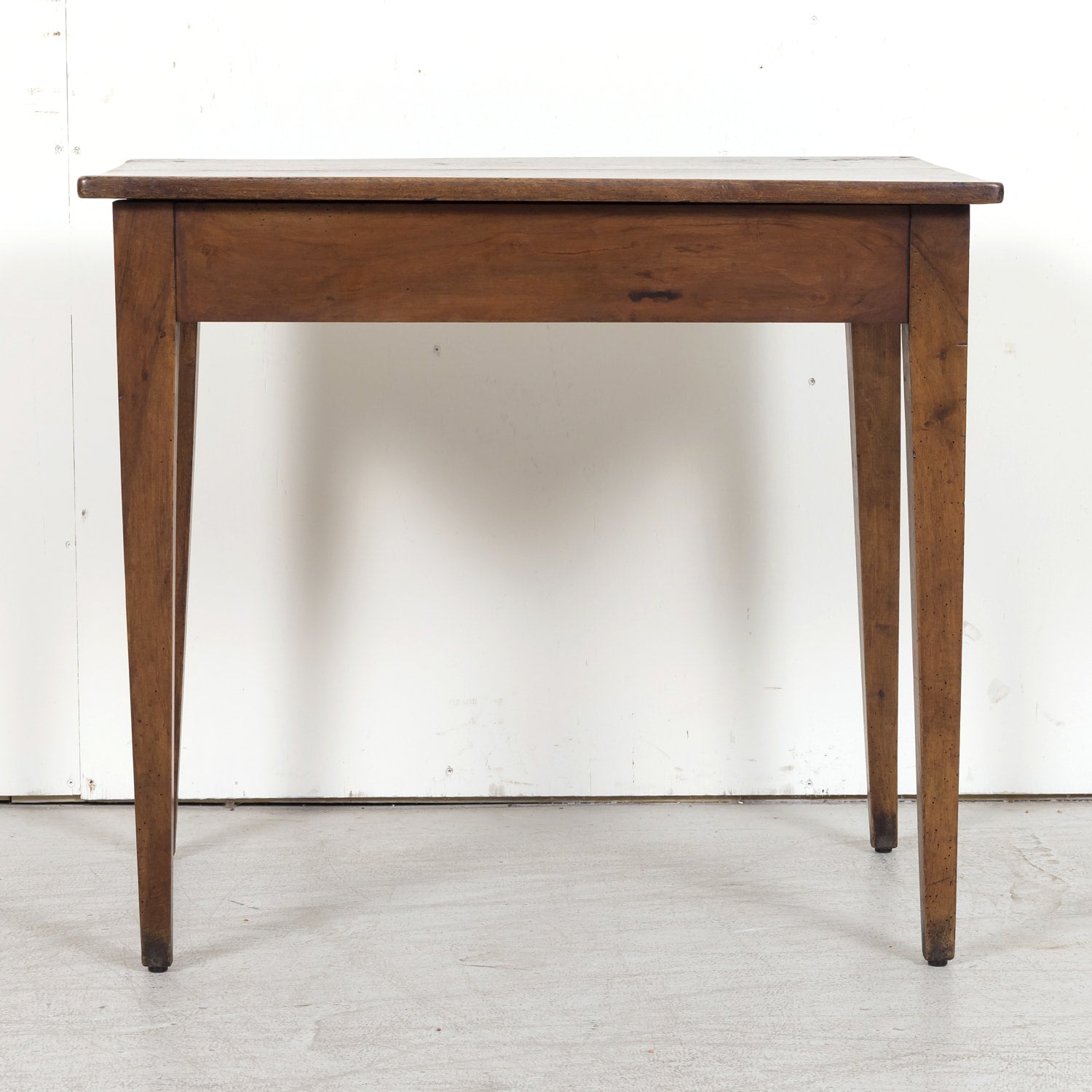 19th Century French Country Walnut Side Table or Work Table