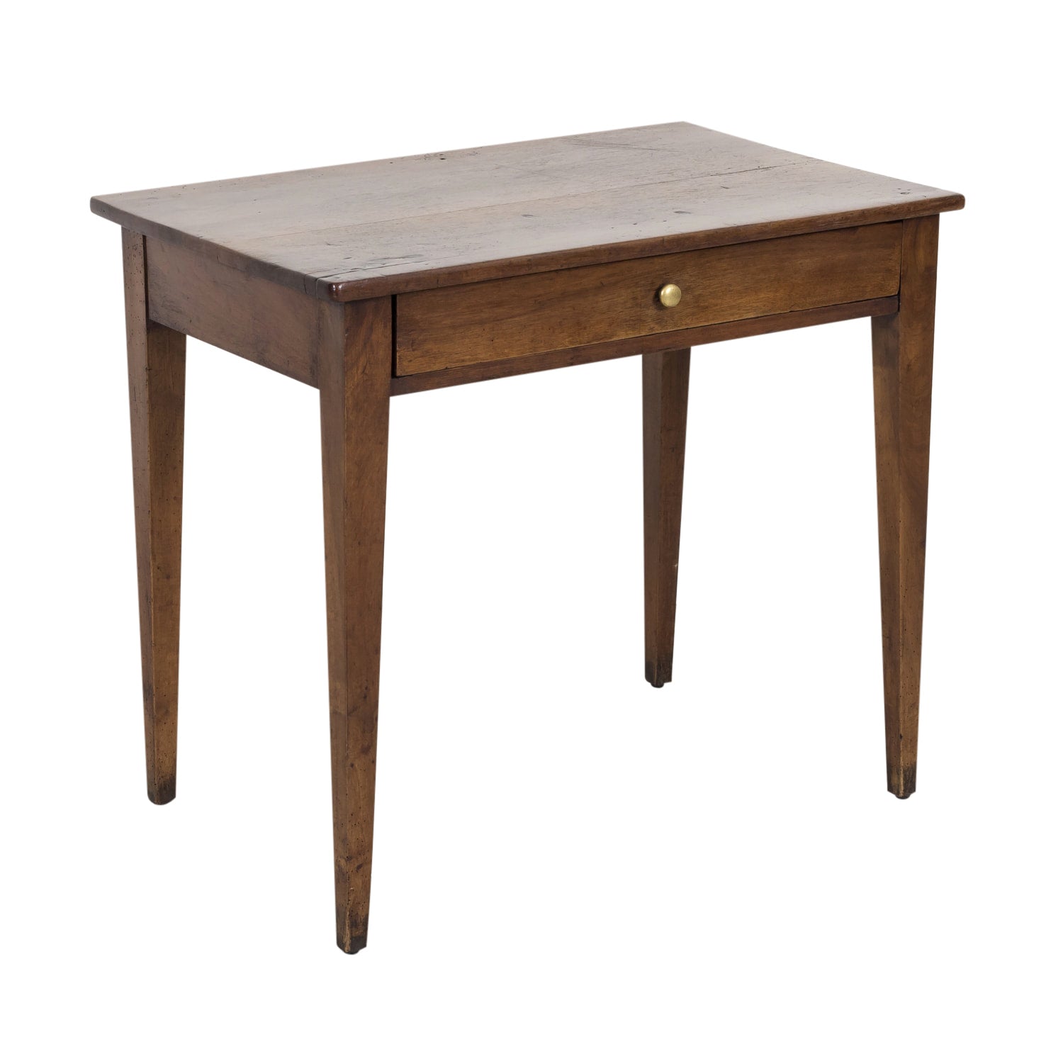 19th Century French Country Walnut Side Table or Work Table