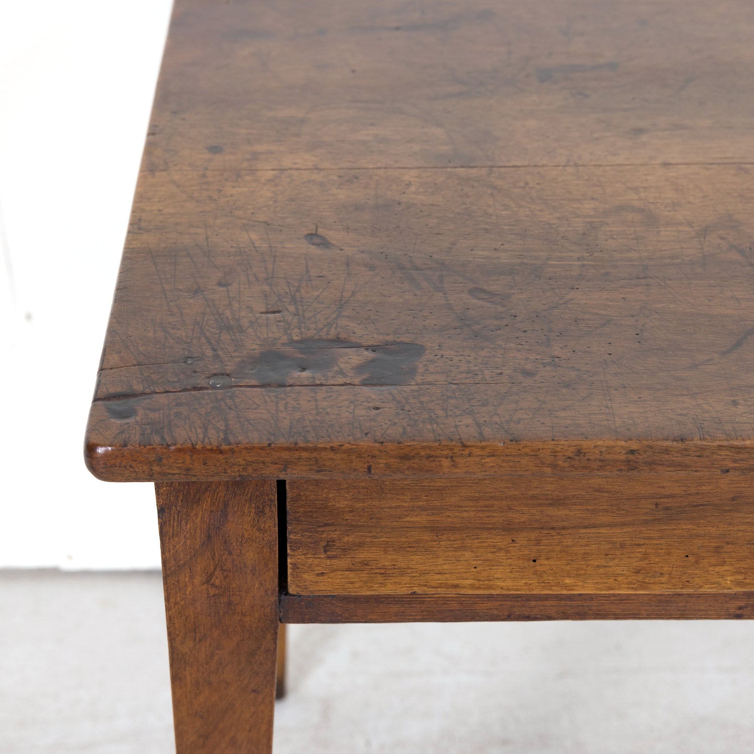 19th Century French Country Walnut Side Table or Work Table