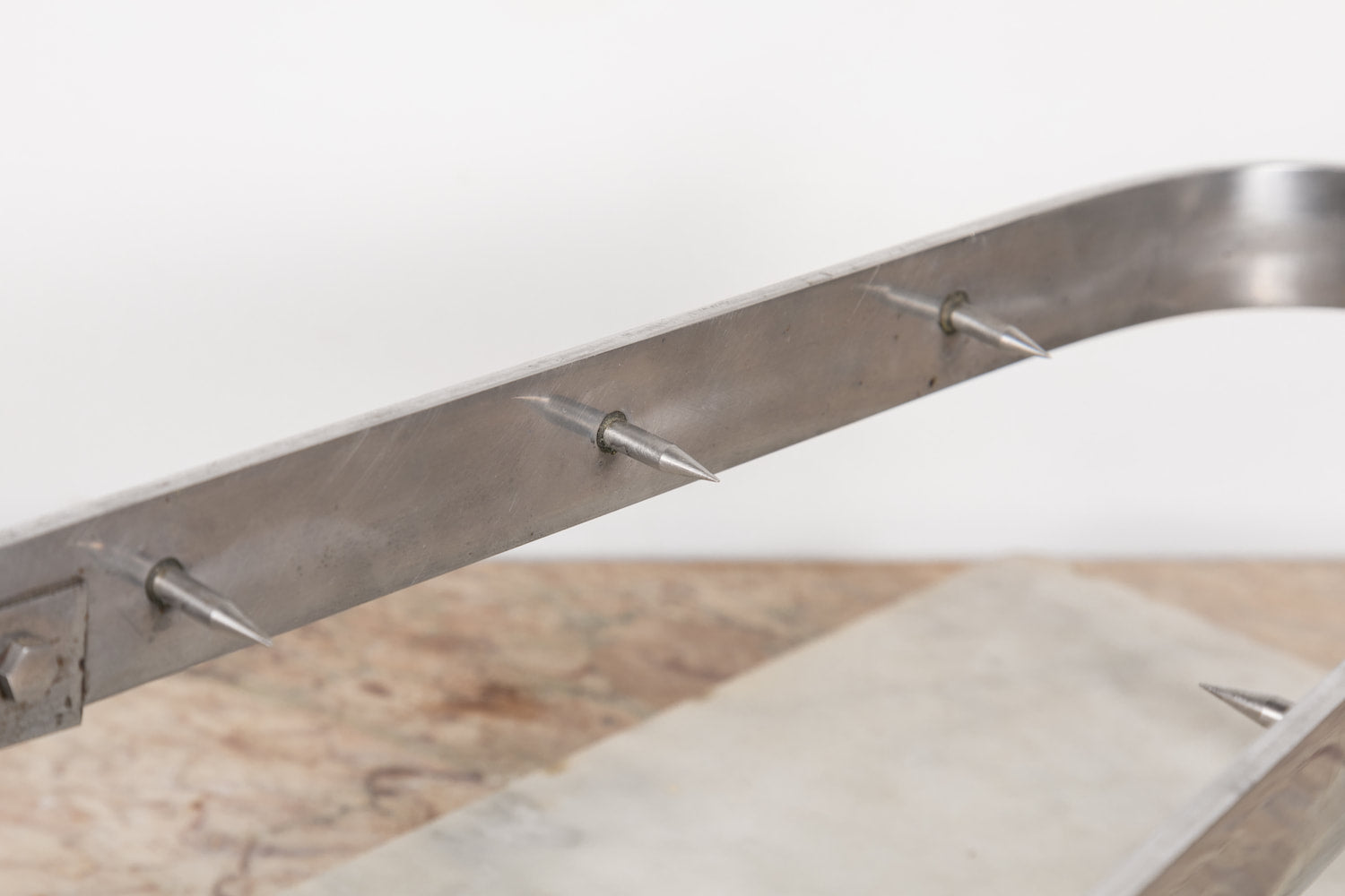 1920s Porte-Jambon or Ham Holder on Marble Base