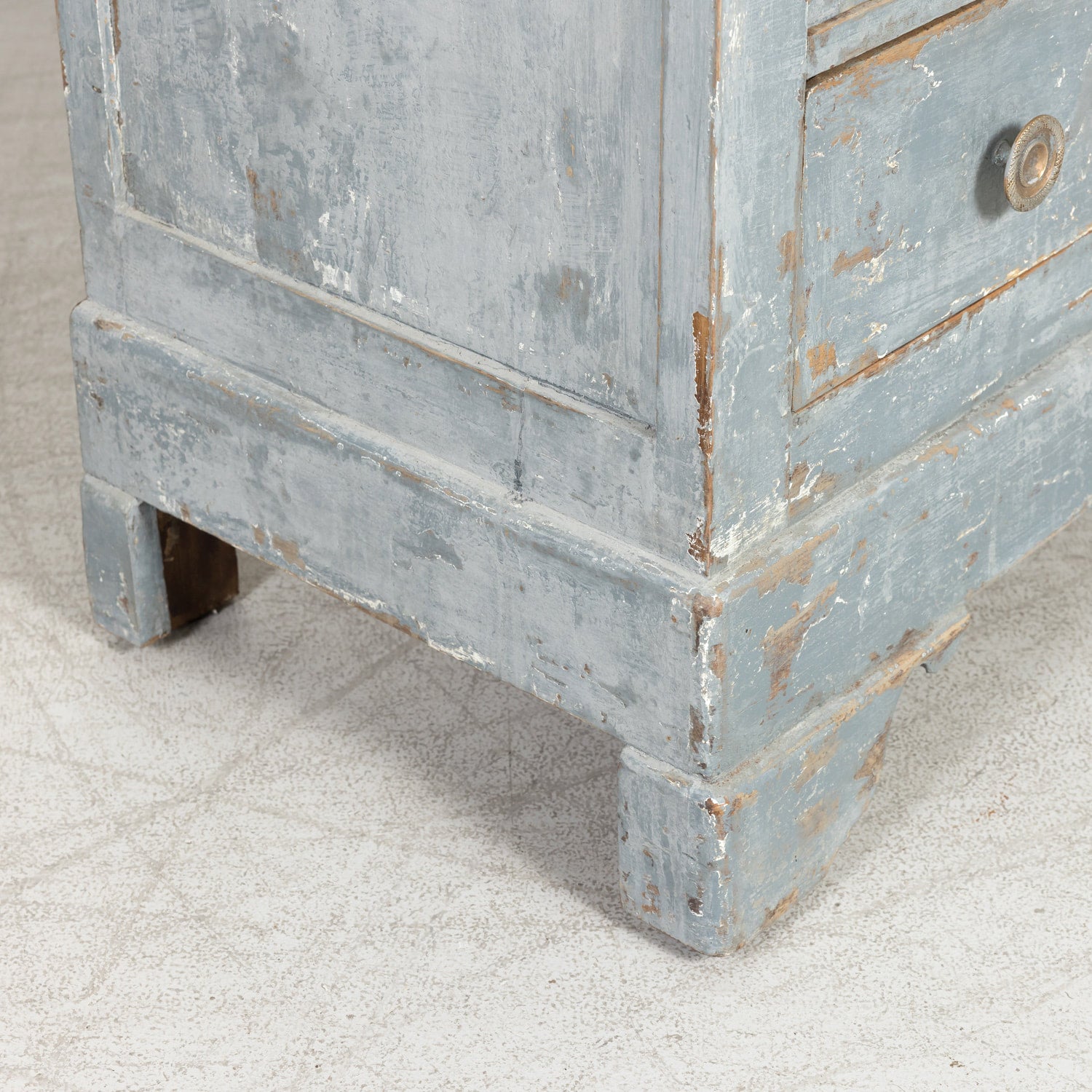 Late 19th Century French Louis Philippe Style Painted Four-Drawer Commode