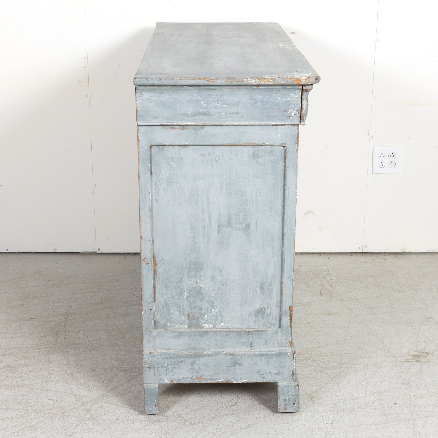 Late 19th Century French Louis Philippe Style Painted Four-Drawer Commode