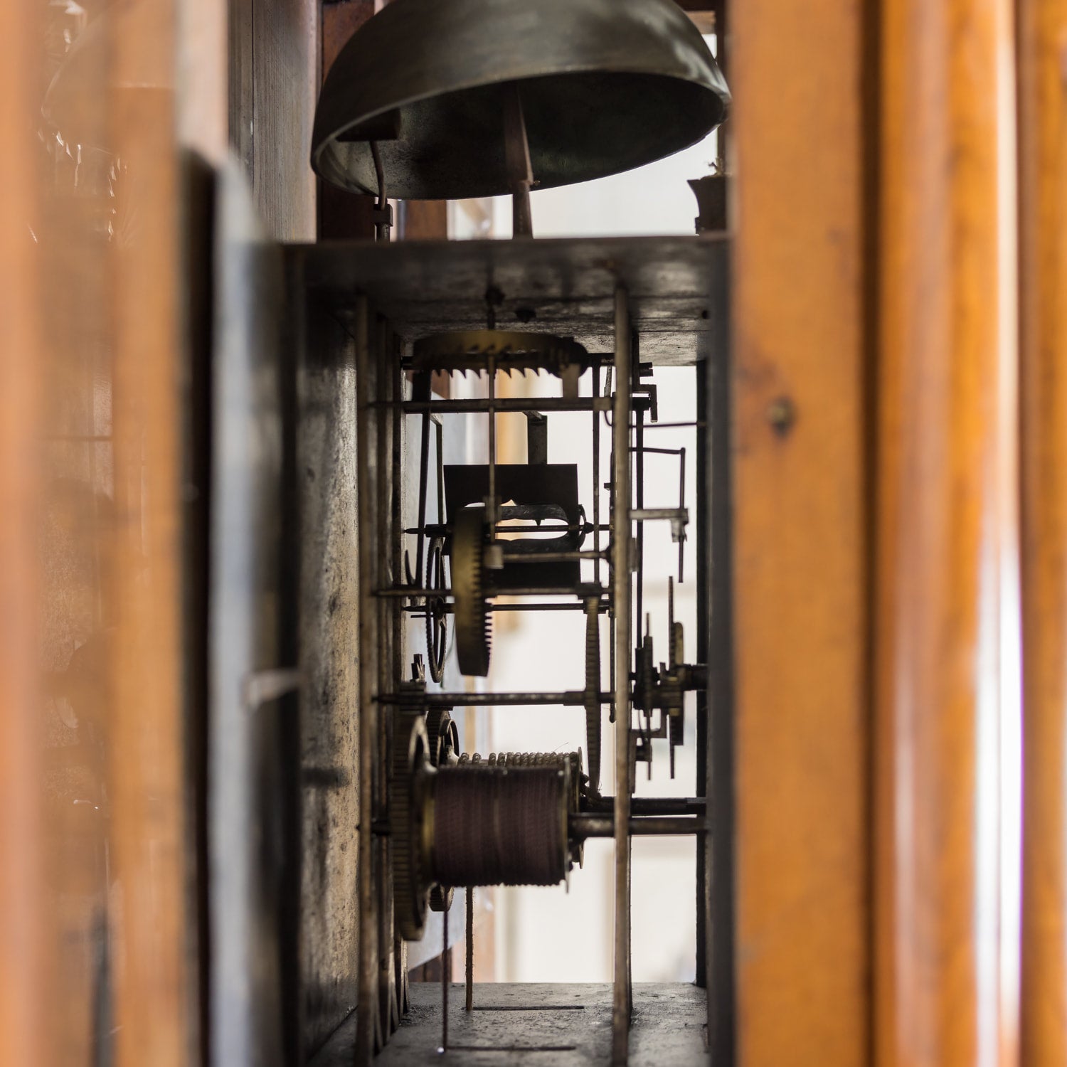 Early 19th Century French Empire Period Walnut Longcase Clock with Eight-Day Movement