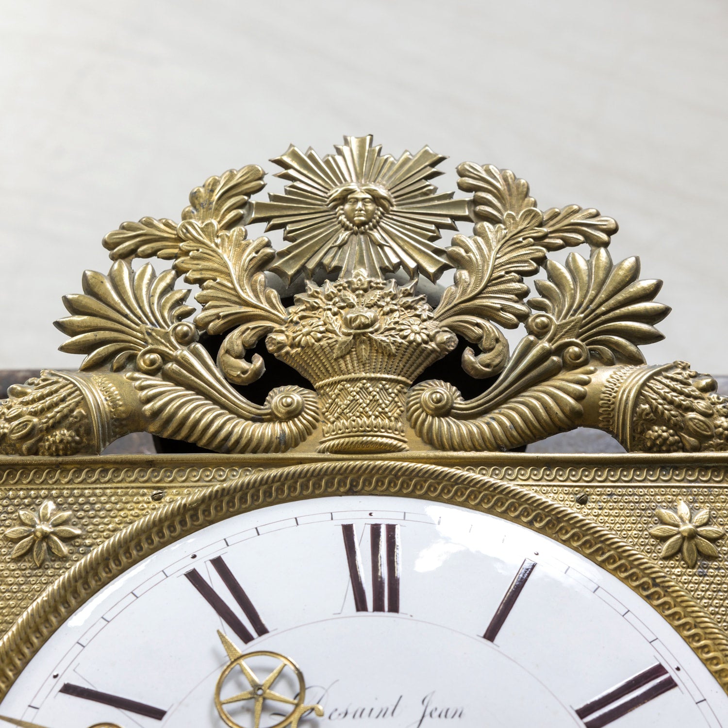 Early 19th Century French Empire Period Walnut Longcase Clock with Eight-Day Movement