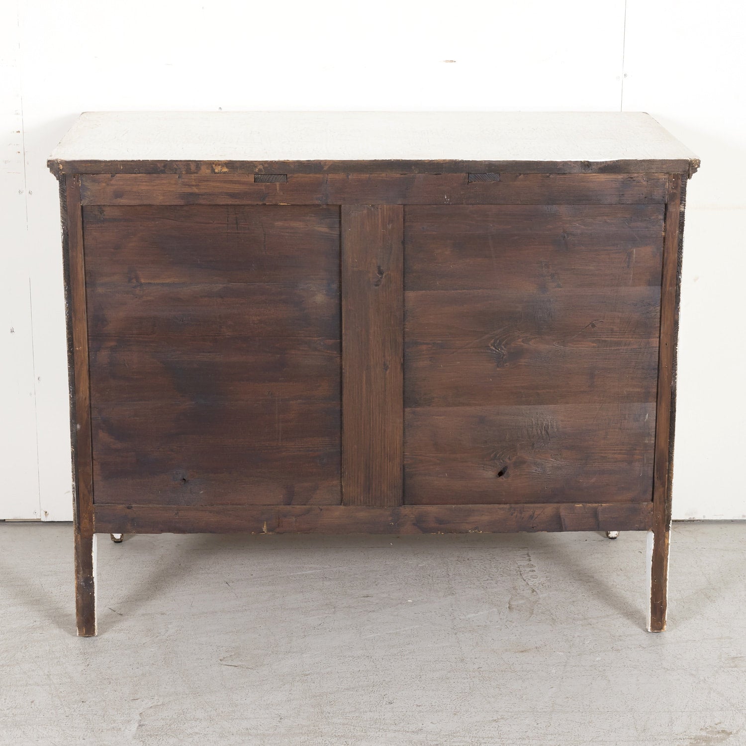 Late 19th Century Hand Painted French Louis XVI Style Three-Drawer Commode