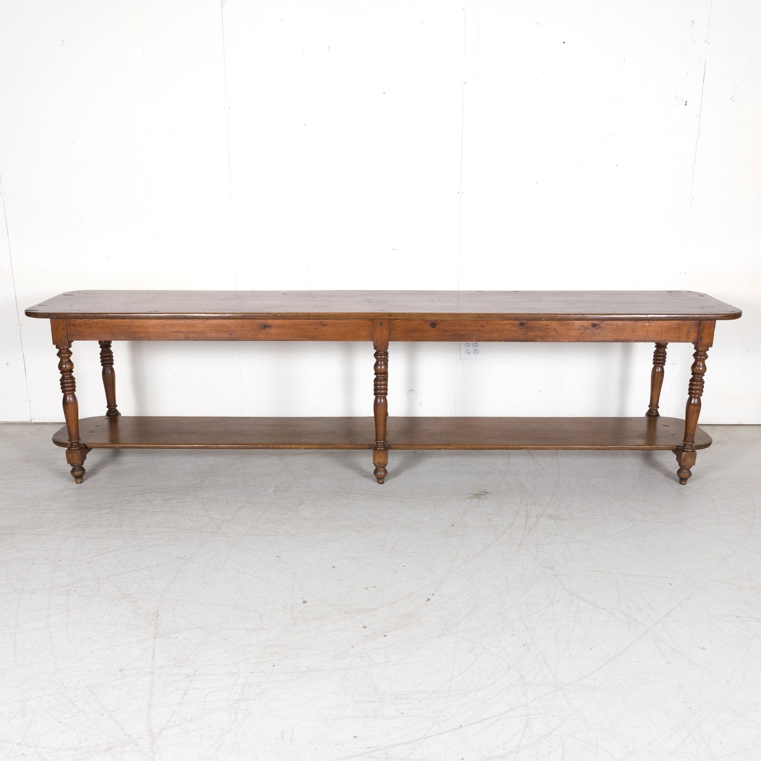 Monumental 19th Century French Louis Philippe Period Draper Table or Table de Drapier