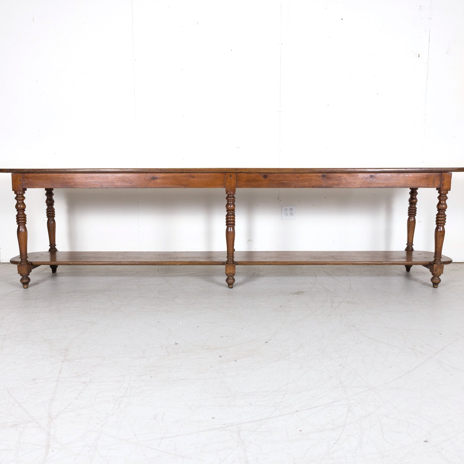 Monumental 19th Century French Louis Philippe Period Draper Table or Table de Drapier