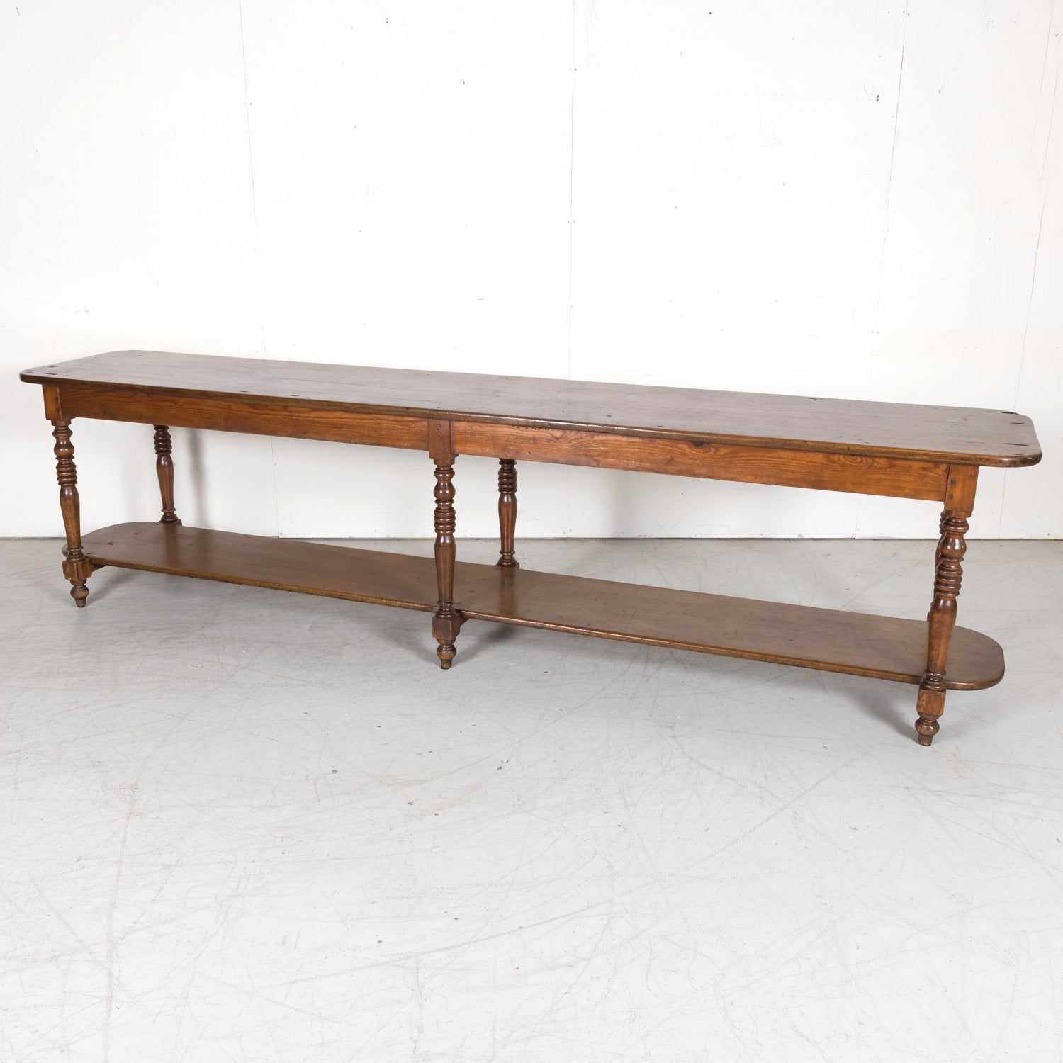 Monumental 19th Century French Louis Philippe Period Draper Table or Table de Drapier
