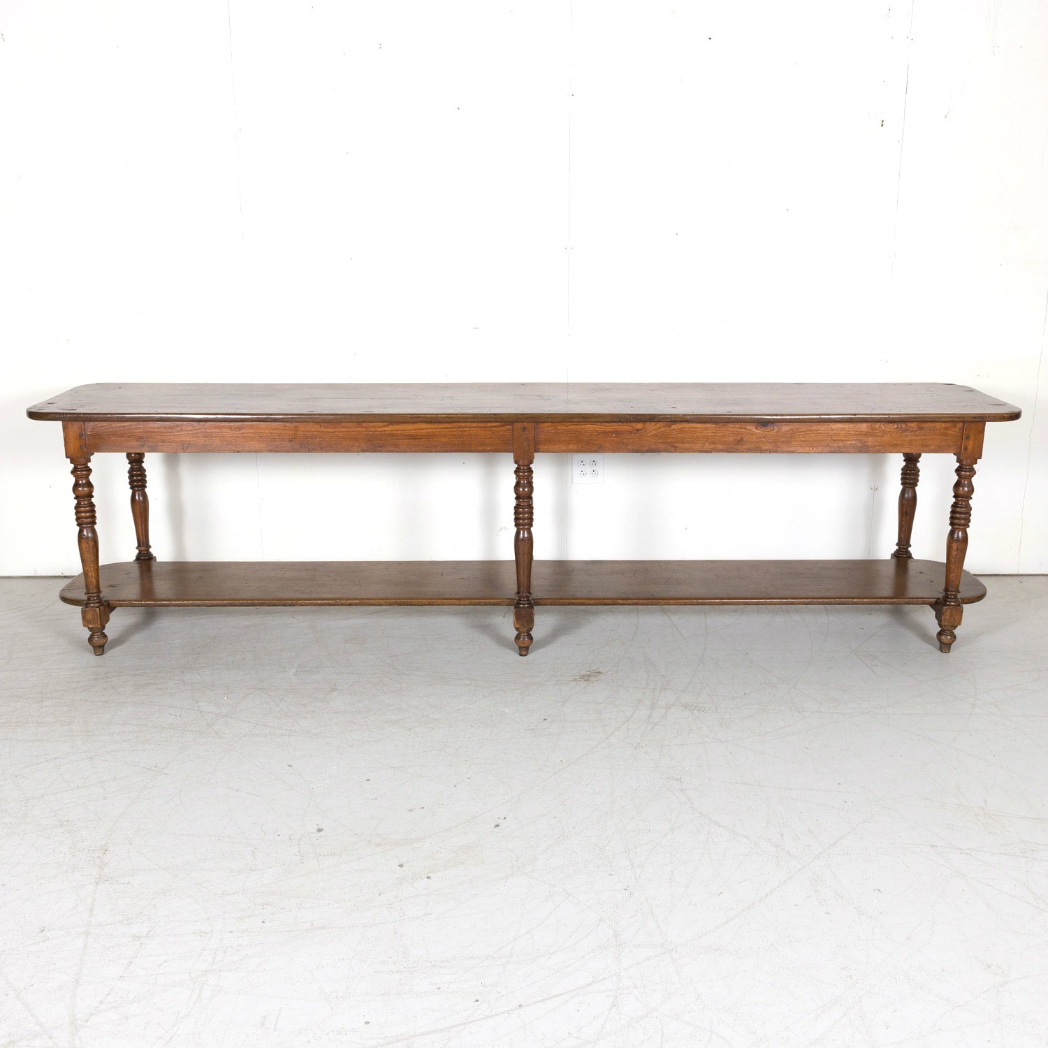 Monumental 19th Century French Louis Philippe Period Draper Table or Table de Drapier