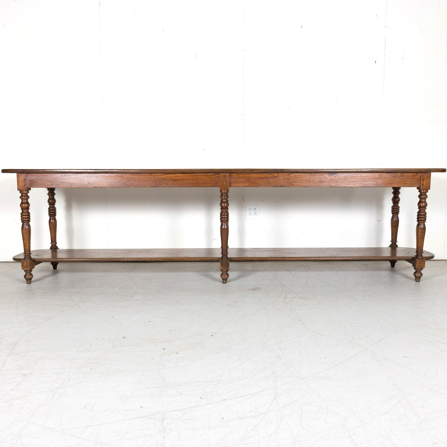 Monumental 19th Century French Louis Philippe Period Draper Table or Table de Drapier
