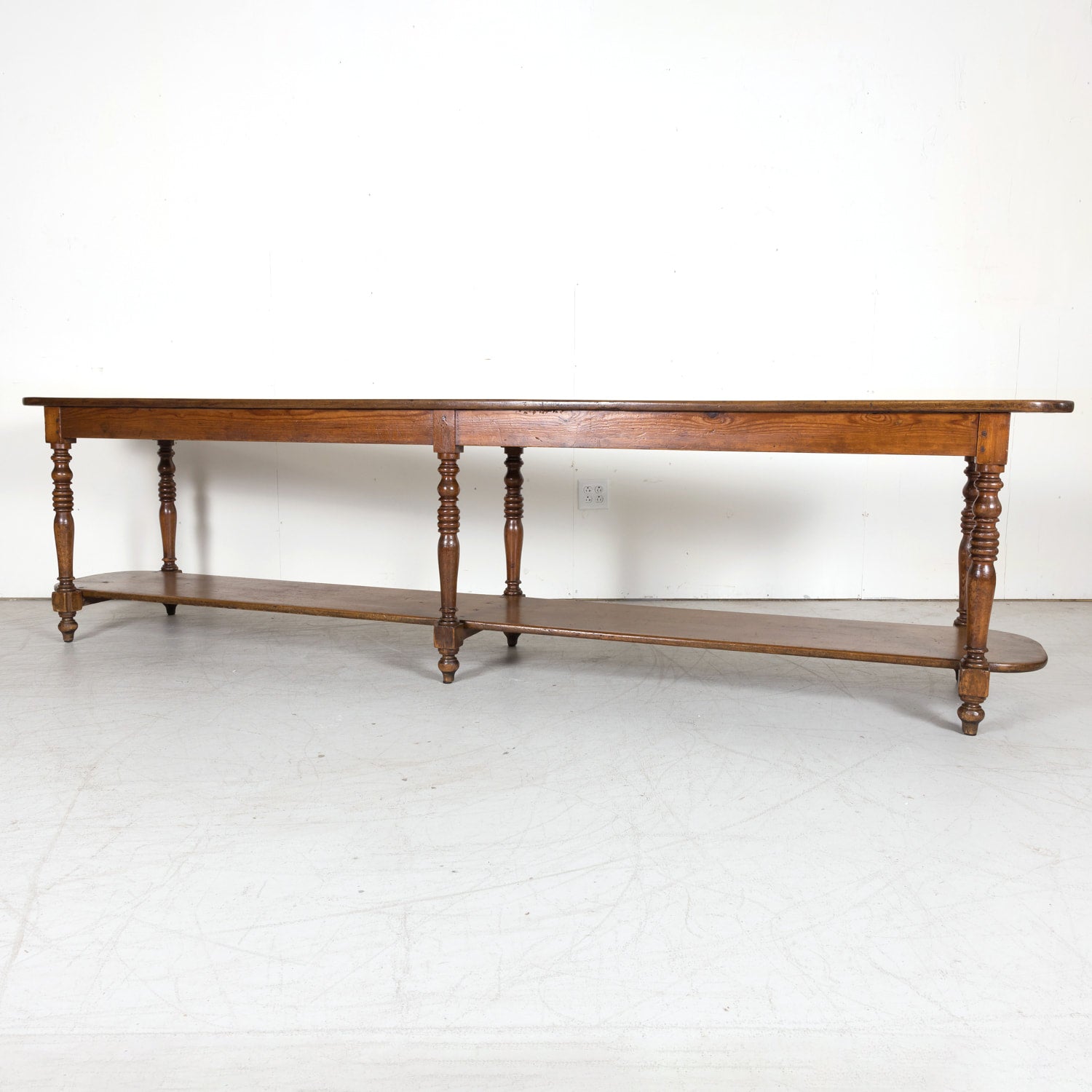 Monumental 19th Century French Louis Philippe Period Draper Table or Table de Drapier
